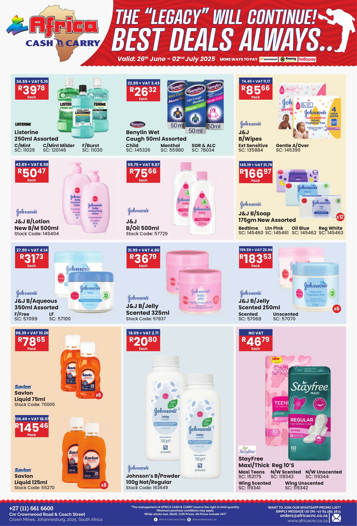 Special Africa Cash&Carry 26.06.2025 - 02.07.2025