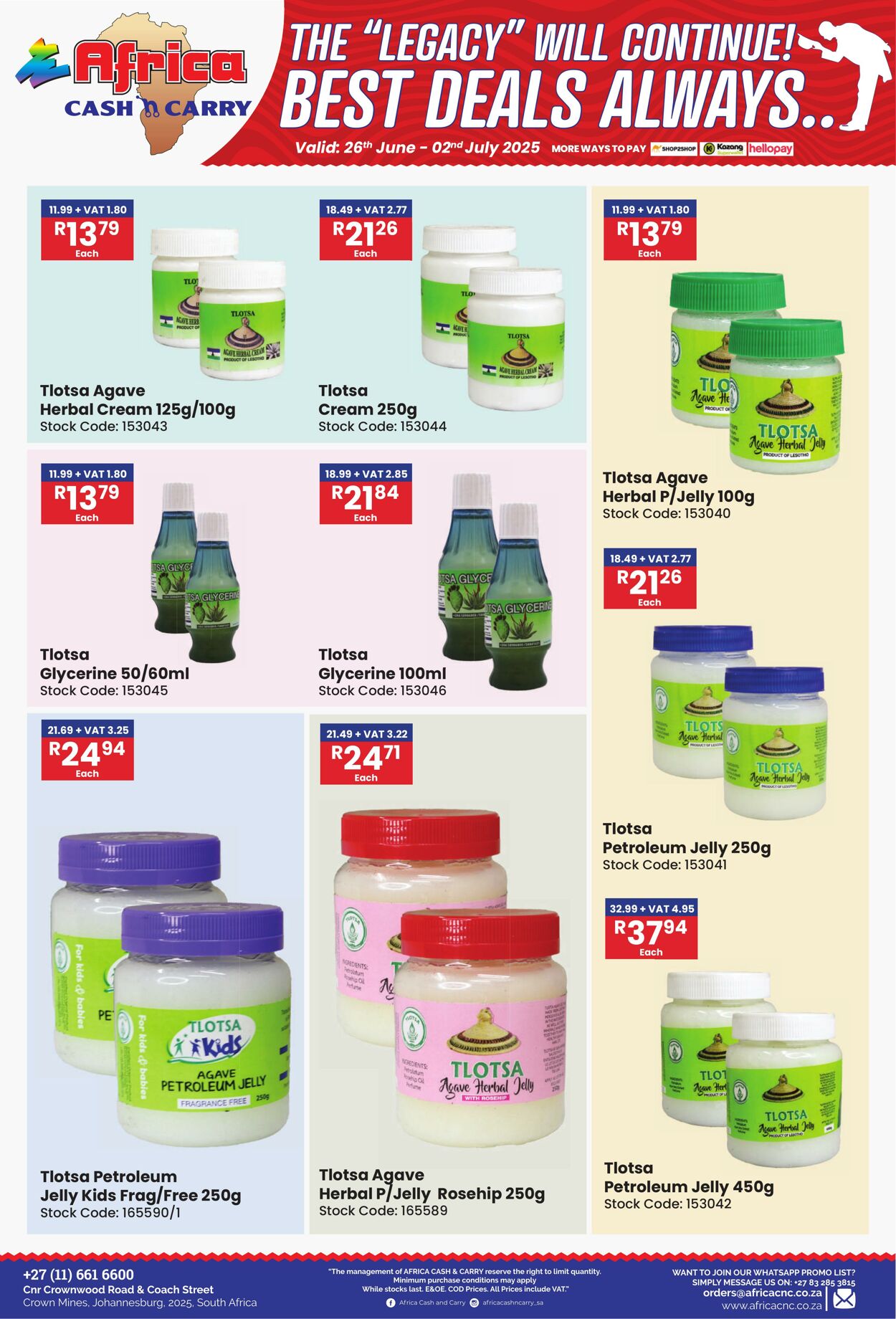 Special Africa Cash&Carry 26.06.2025 - 02.07.2025
