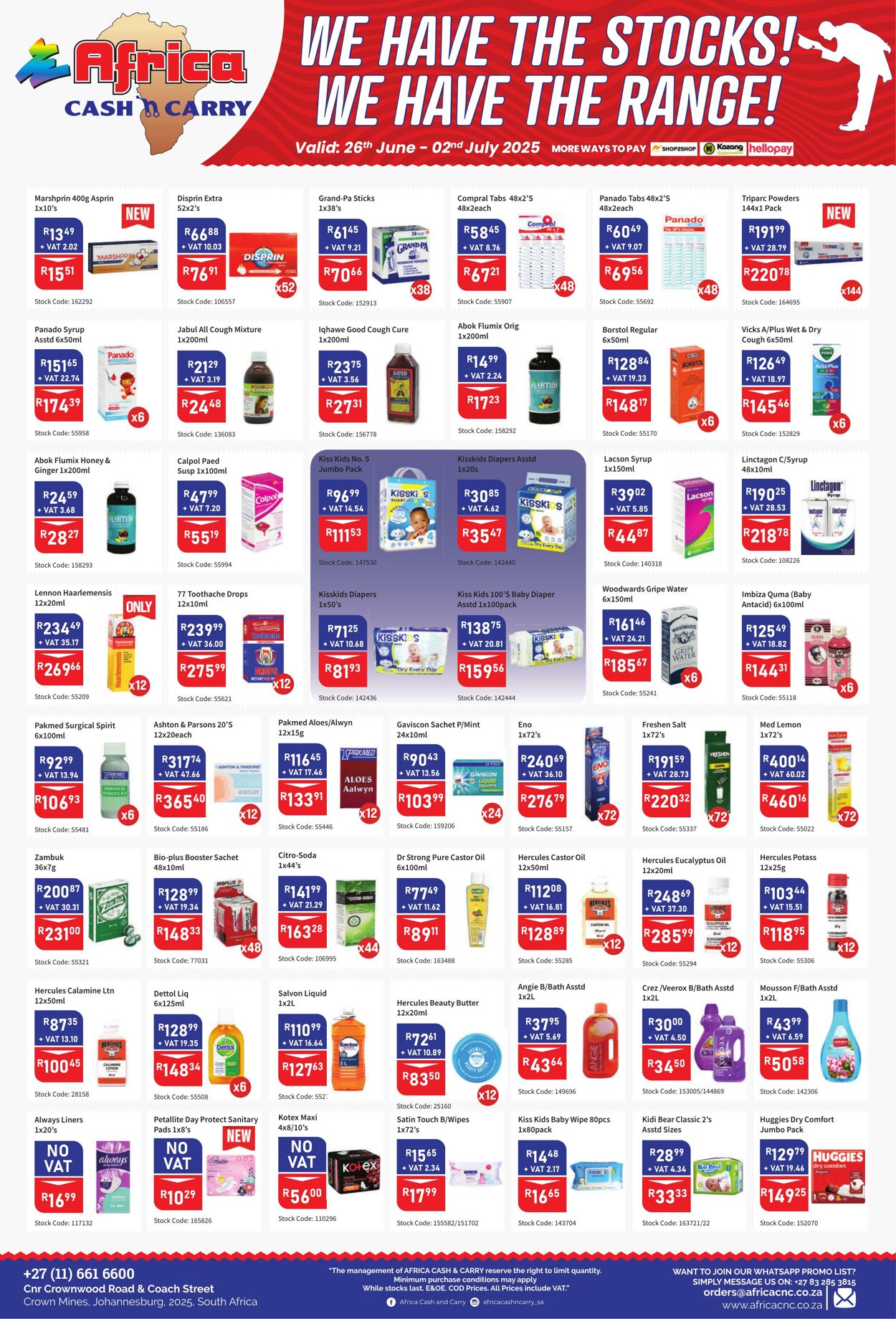 Special Africa Cash&Carry 26.06.2025 - 02.07.2025