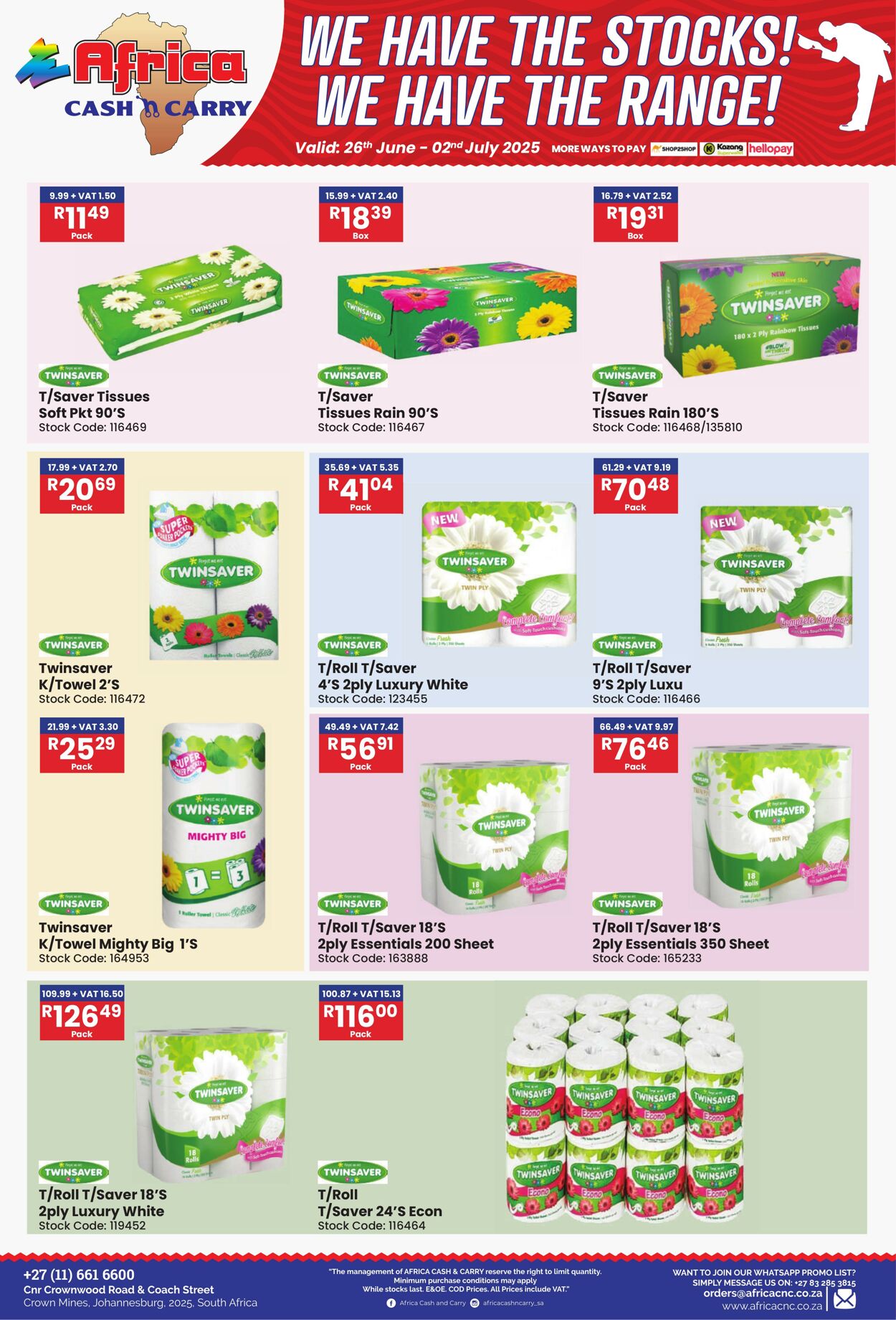 Special Africa Cash&Carry 26.06.2025 - 02.07.2025