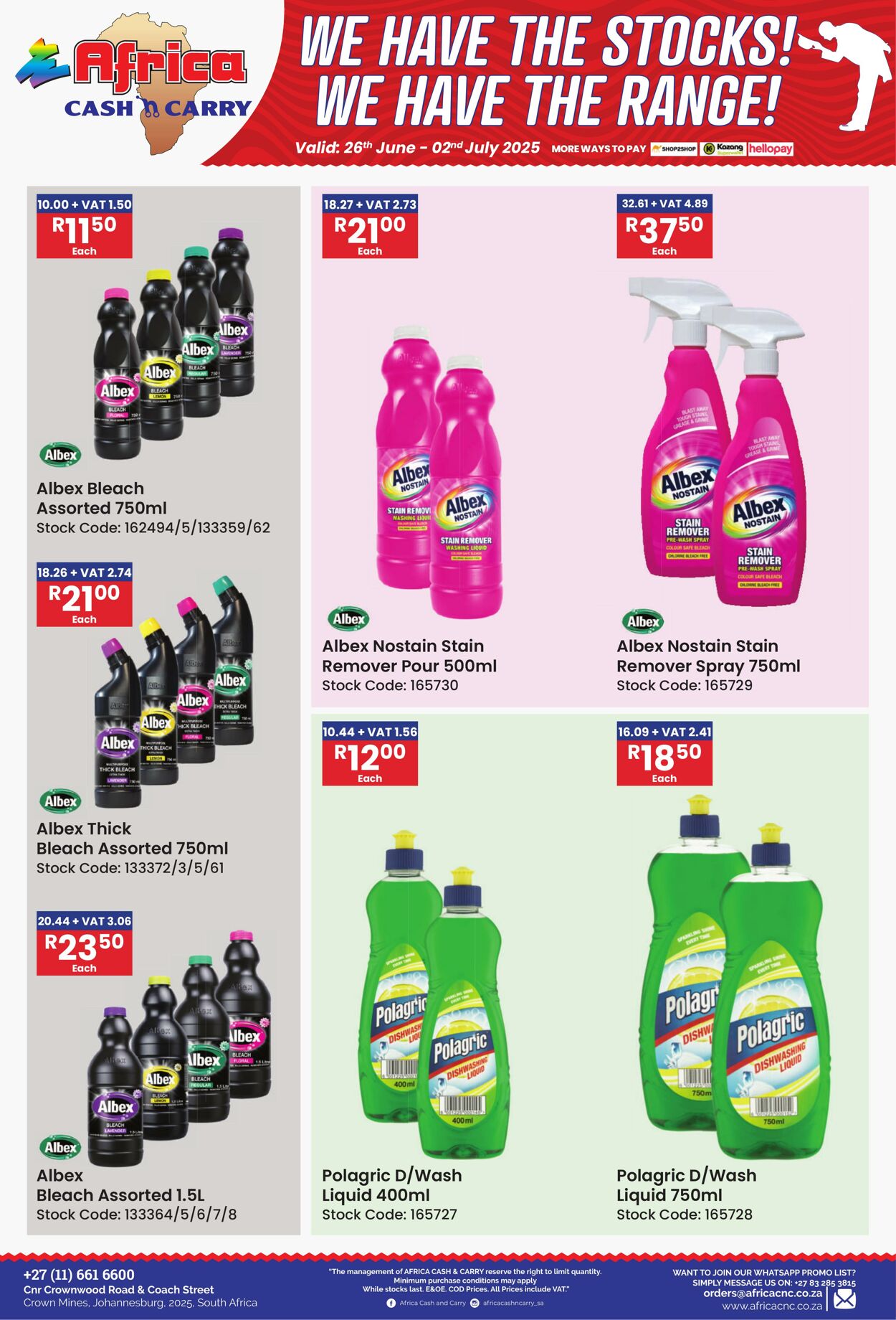 Special Africa Cash&Carry 26.06.2025 - 02.07.2025