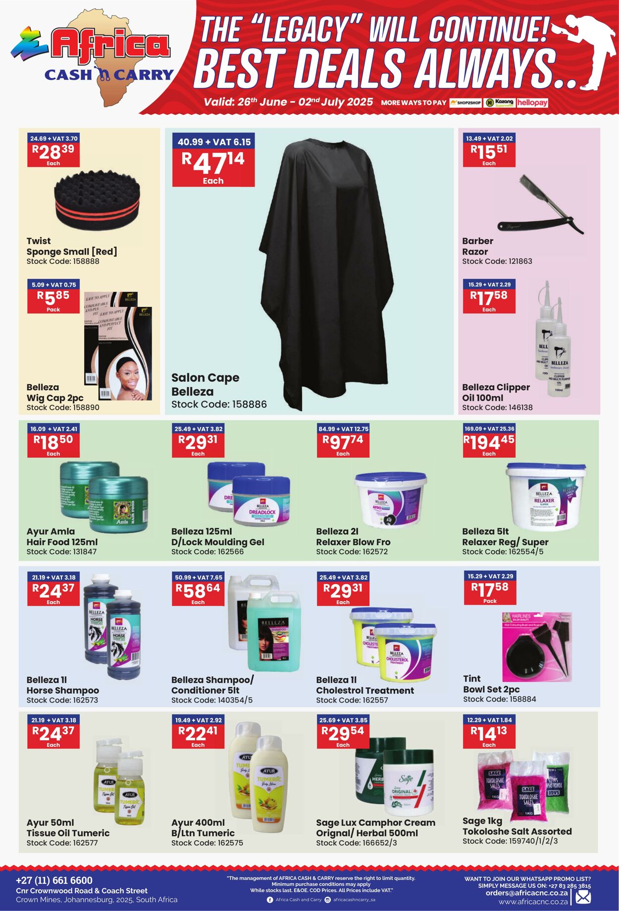 Special Africa Cash&Carry 26.06.2025 - 02.07.2025
