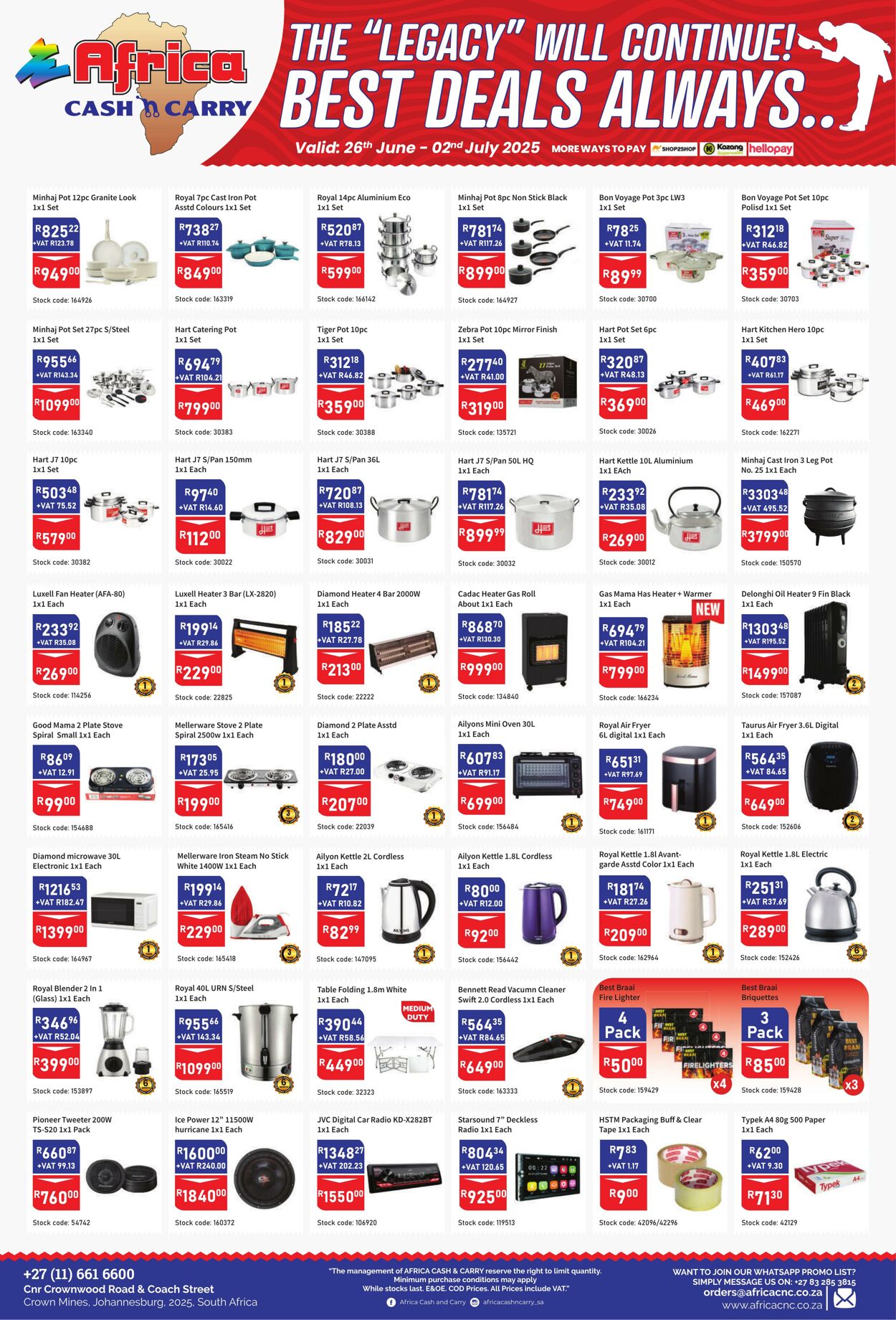 Special Africa Cash&Carry 26.06.2025 - 02.07.2025
