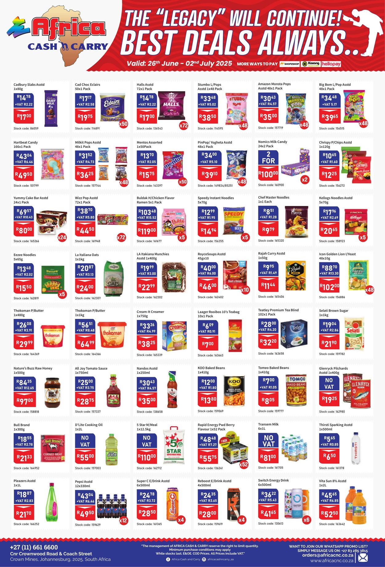 Special Africa Cash&Carry 26.06.2025 - 02.07.2025