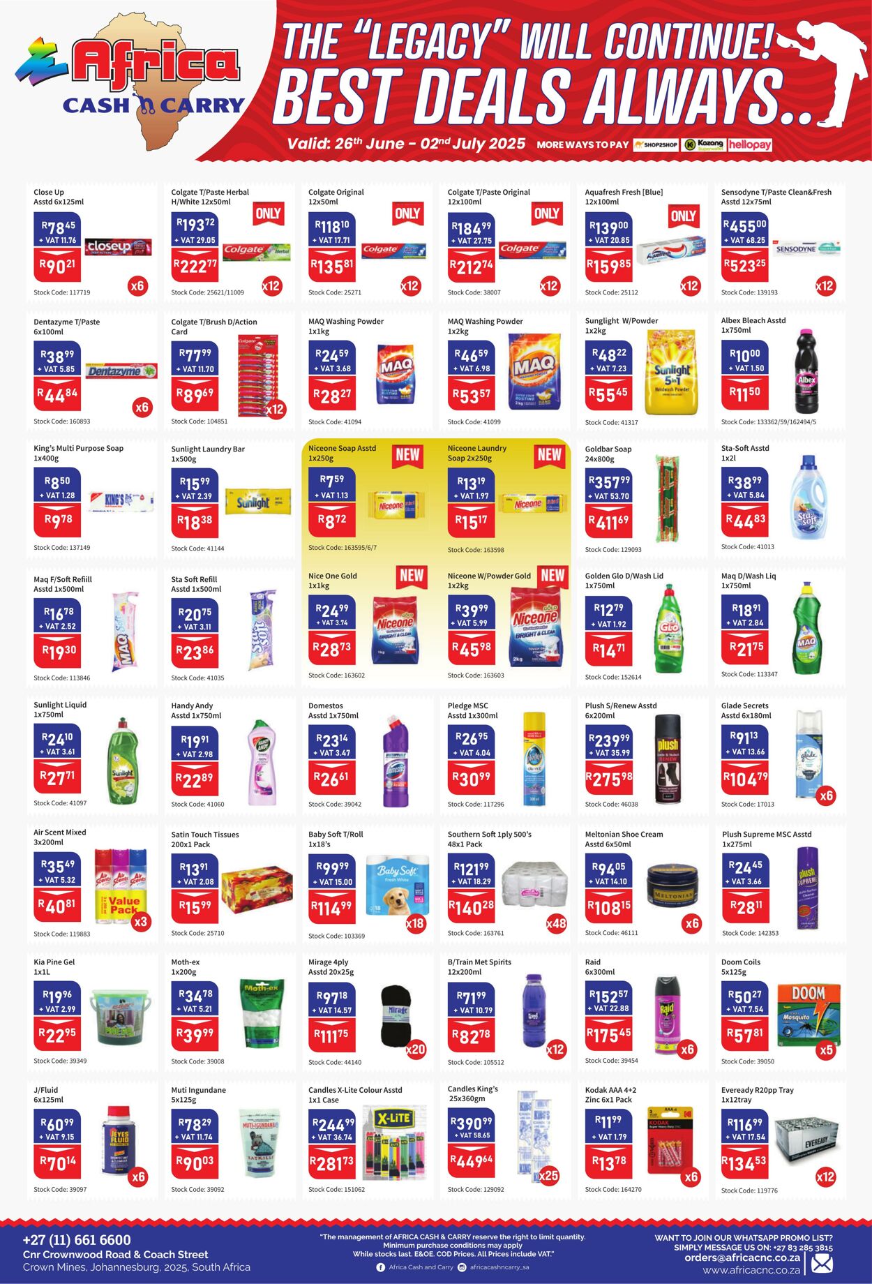 Special Africa Cash&Carry 26.06.2025 - 02.07.2025