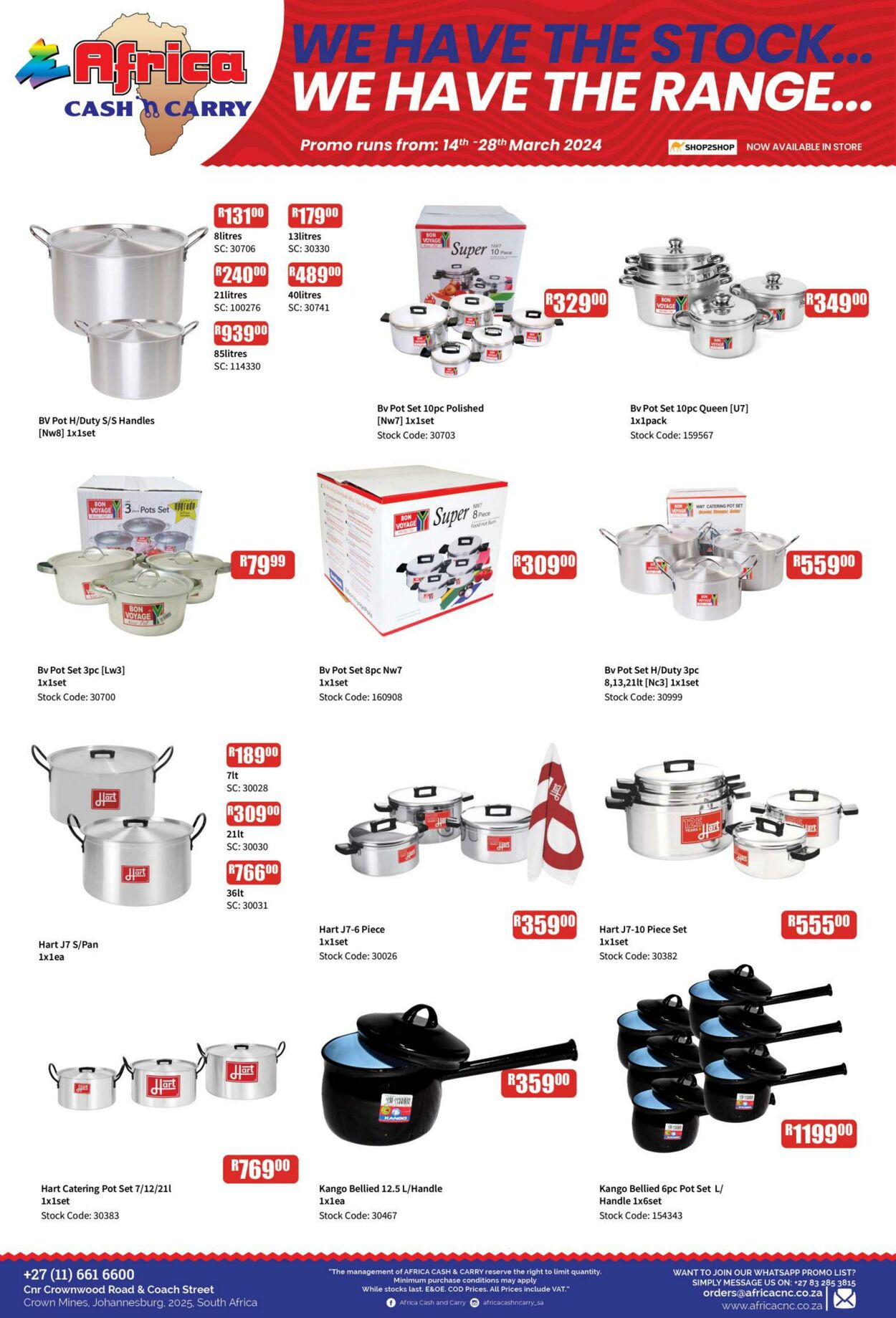 Special Africa Cash&Carry 14.03.2024 - 28.03.2024