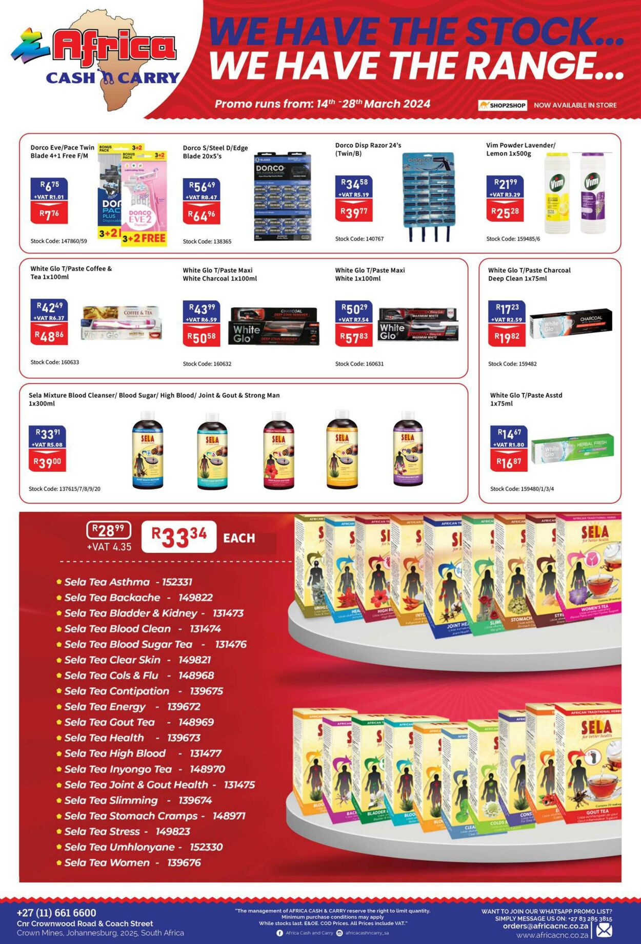 Special Africa Cash&Carry 14.03.2024 - 28.03.2024