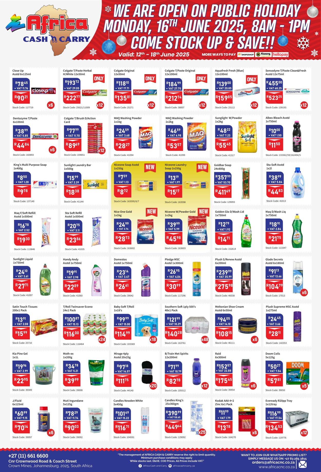 Special Africa Cash&Carry 12.06.2025 - 18.06.2025