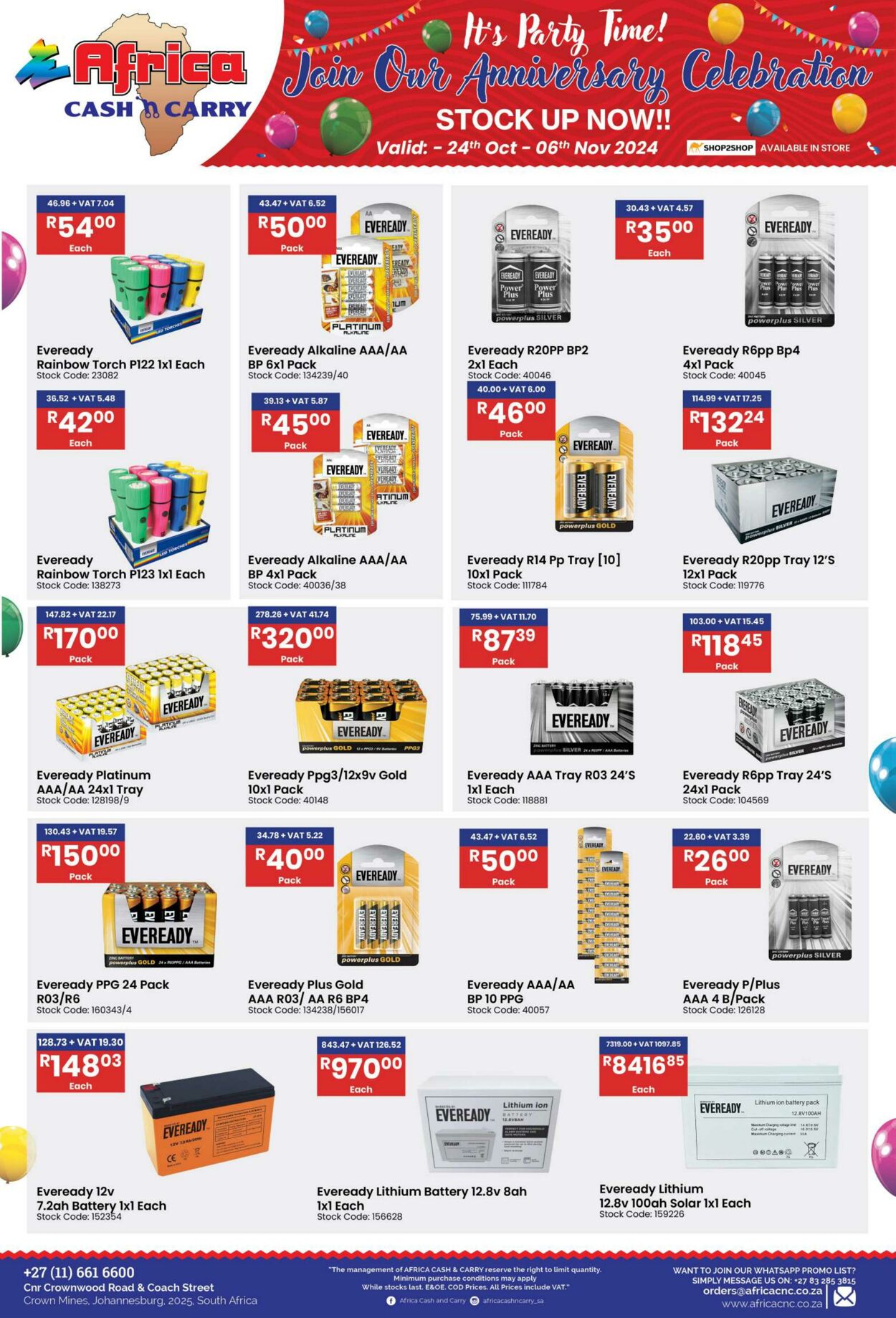 Special Africa Cash&Carry 24.10.2024 - 06.11.2024