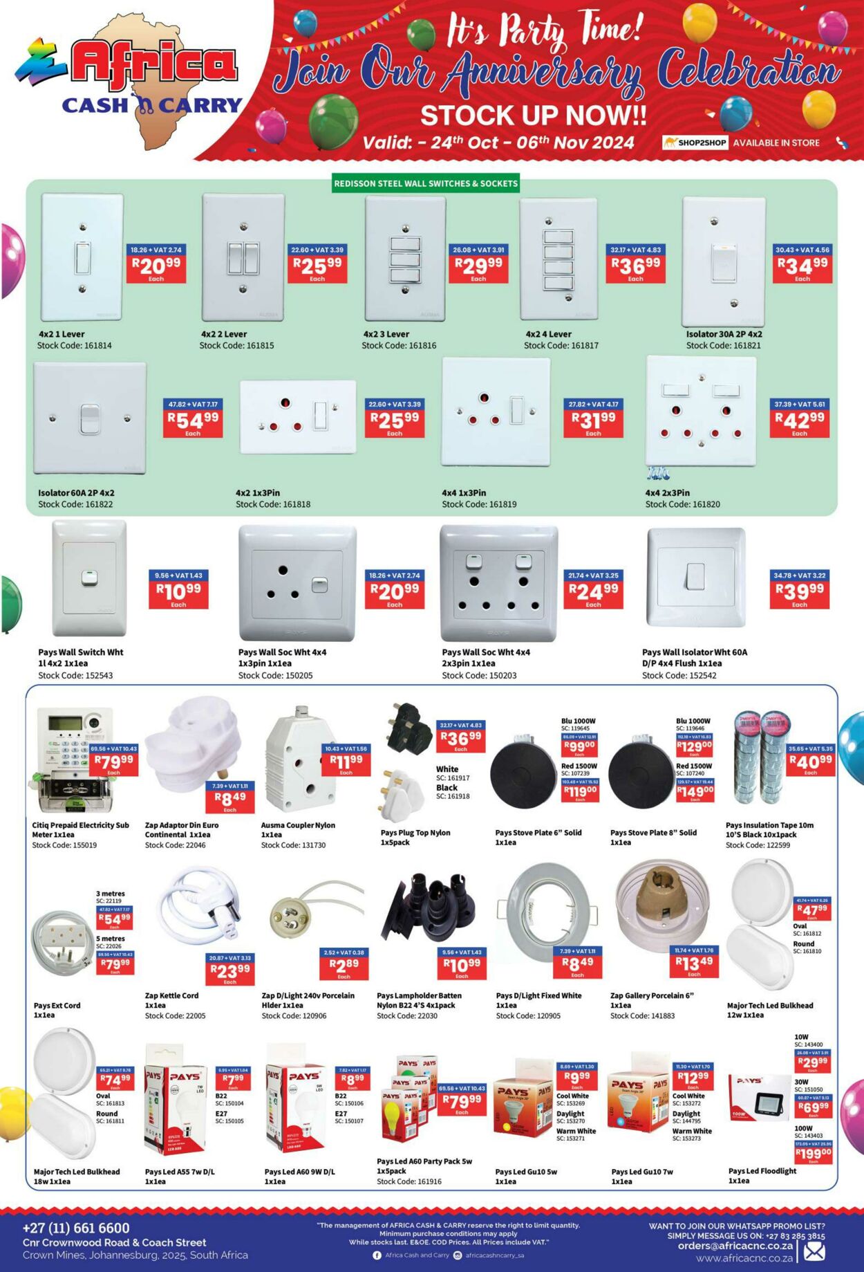 Special Africa Cash&Carry 24.10.2024 - 06.11.2024