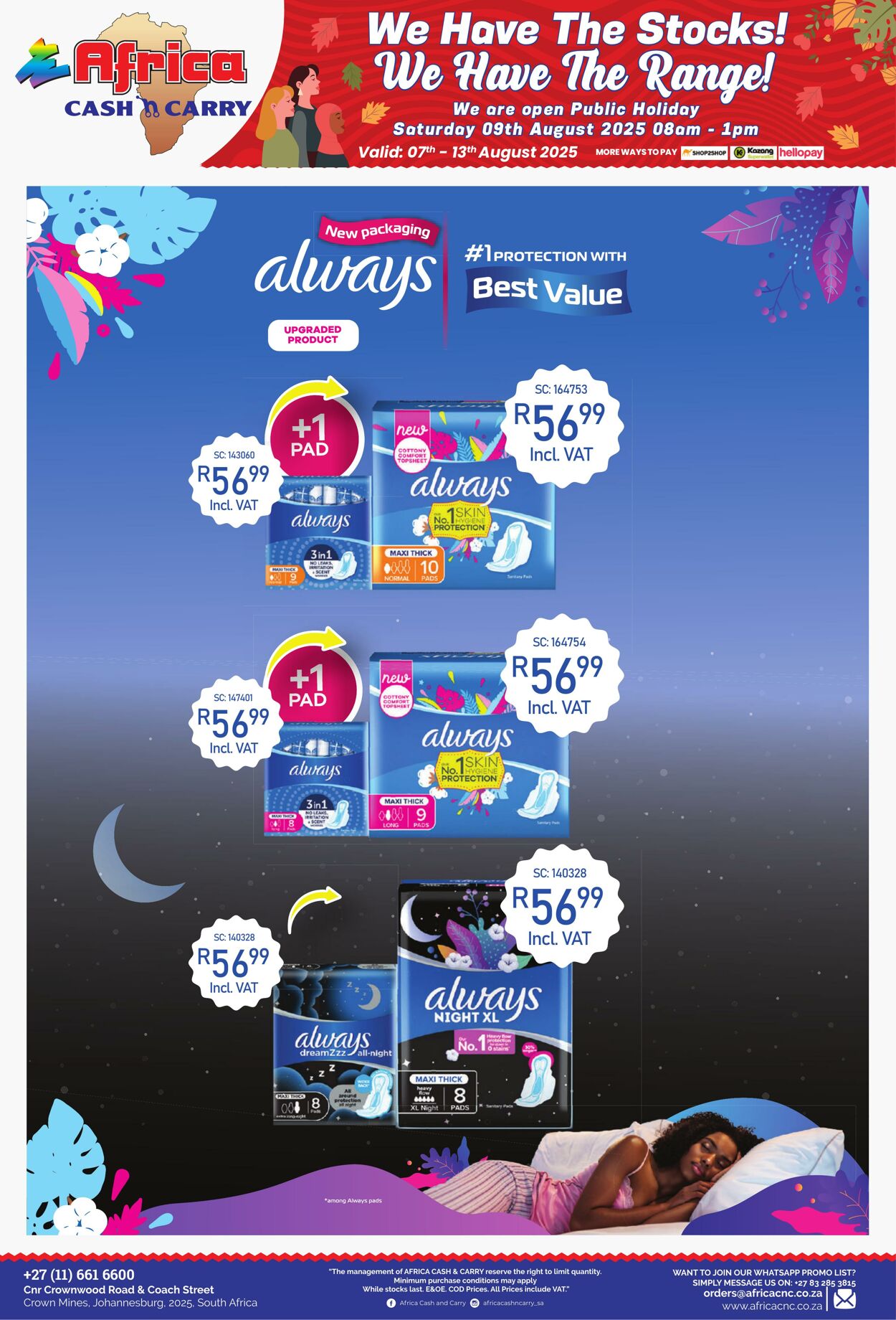 Special Africa Cash&Carry 07.08.2025 - 13.08.2025