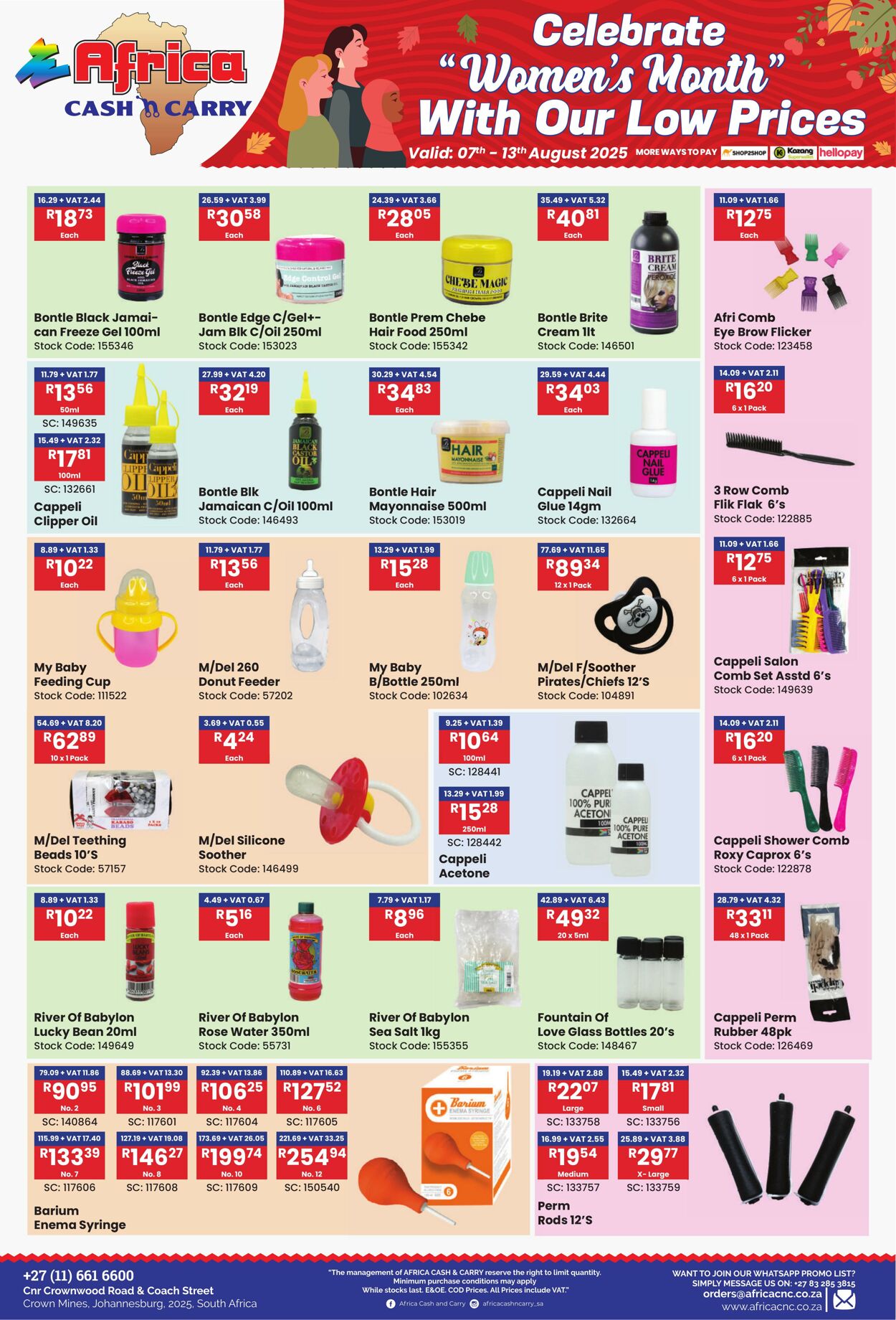 Special Africa Cash&Carry 07.08.2025 - 13.08.2025