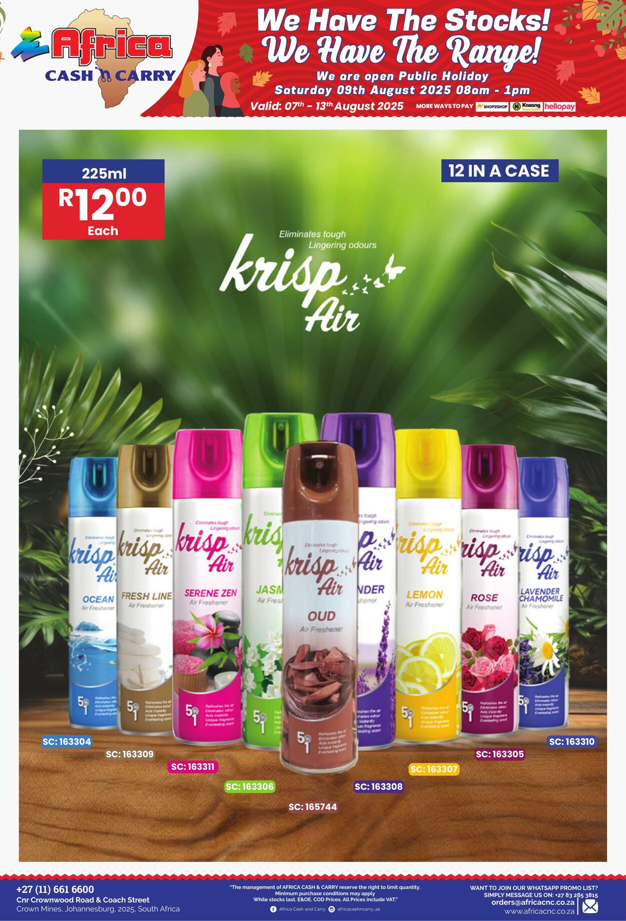 Special Africa Cash&Carry 07.08.2025 - 13.08.2025