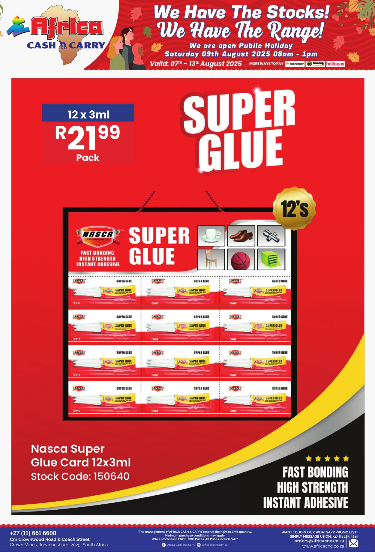 Special Africa Cash&Carry 07.08.2025 - 13.08.2025