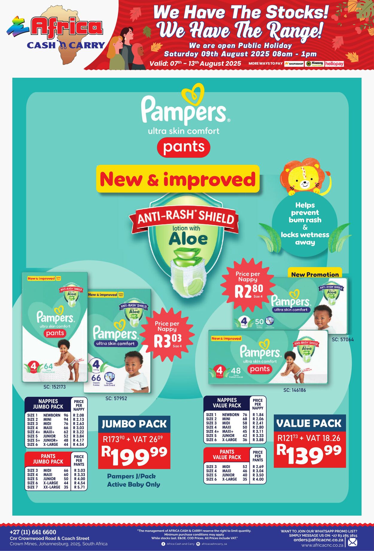 Special Africa Cash&Carry 07.08.2025 - 13.08.2025