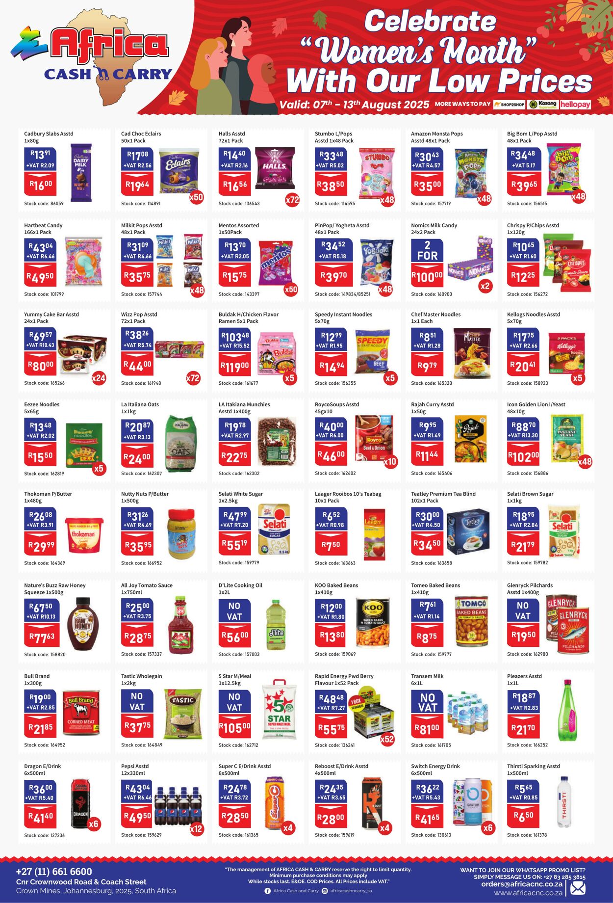 Special Africa Cash&Carry 07.08.2025 - 13.08.2025