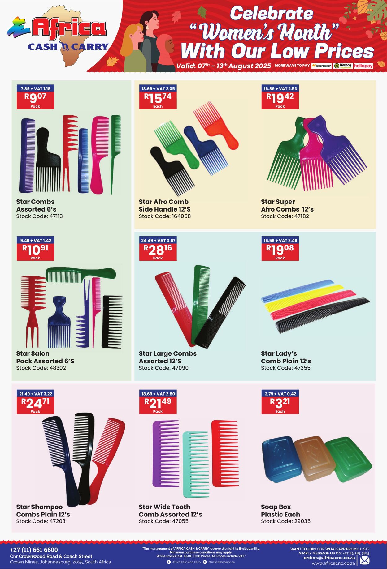 Special Africa Cash&Carry 07.08.2025 - 13.08.2025