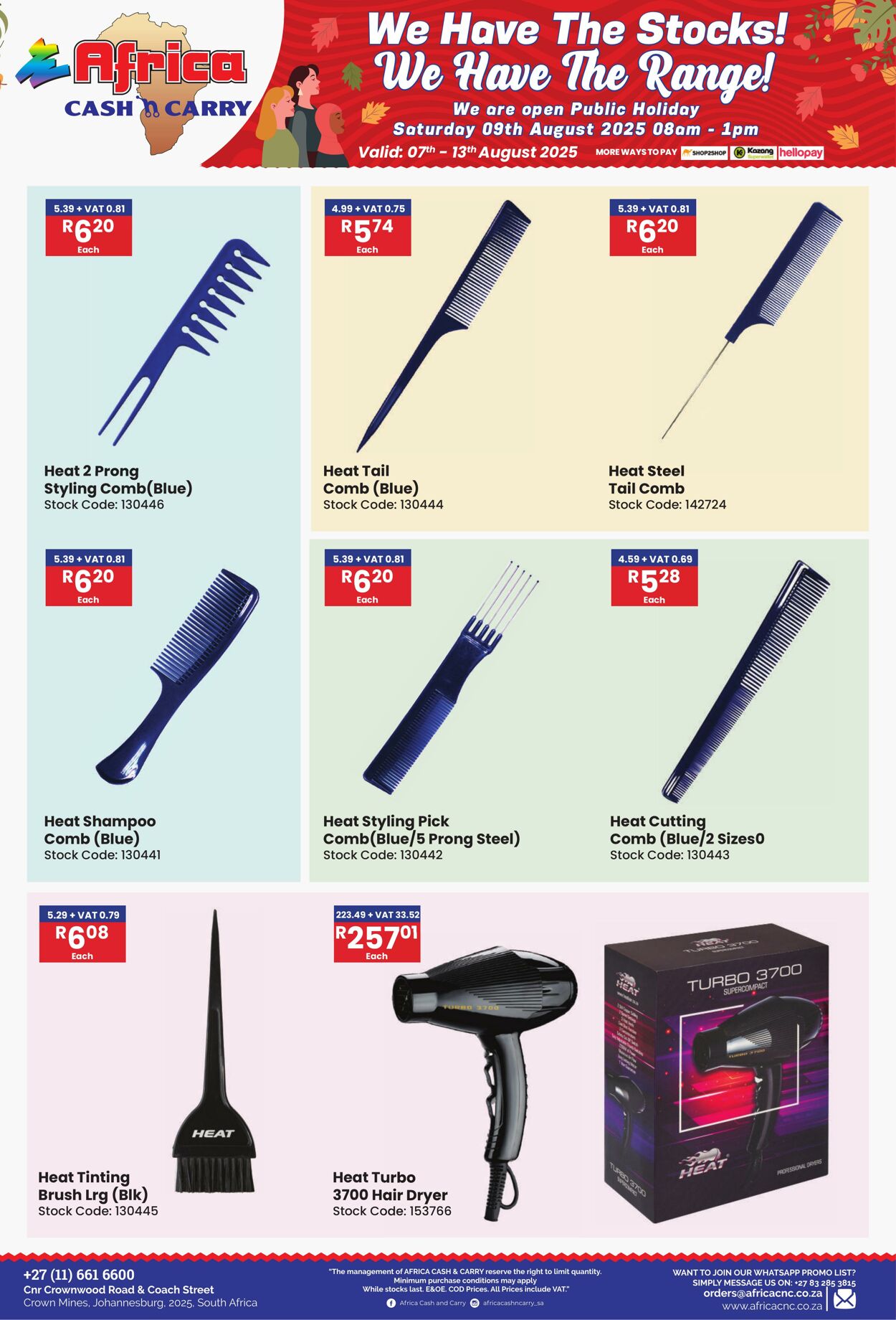 Special Africa Cash&Carry 07.08.2025 - 13.08.2025