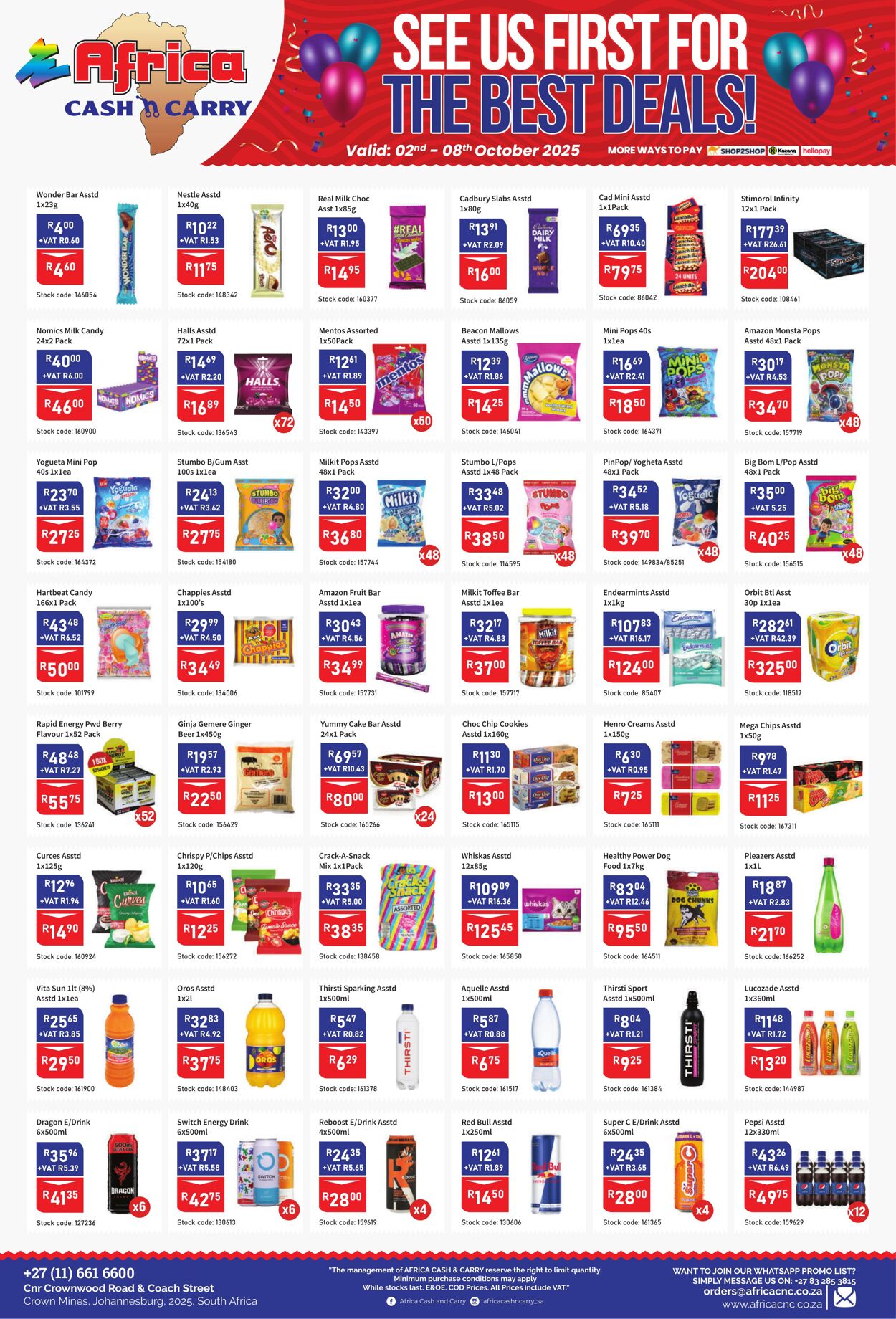 Special Africa Cash&Carry 02.10.2025 - 08.10.2025