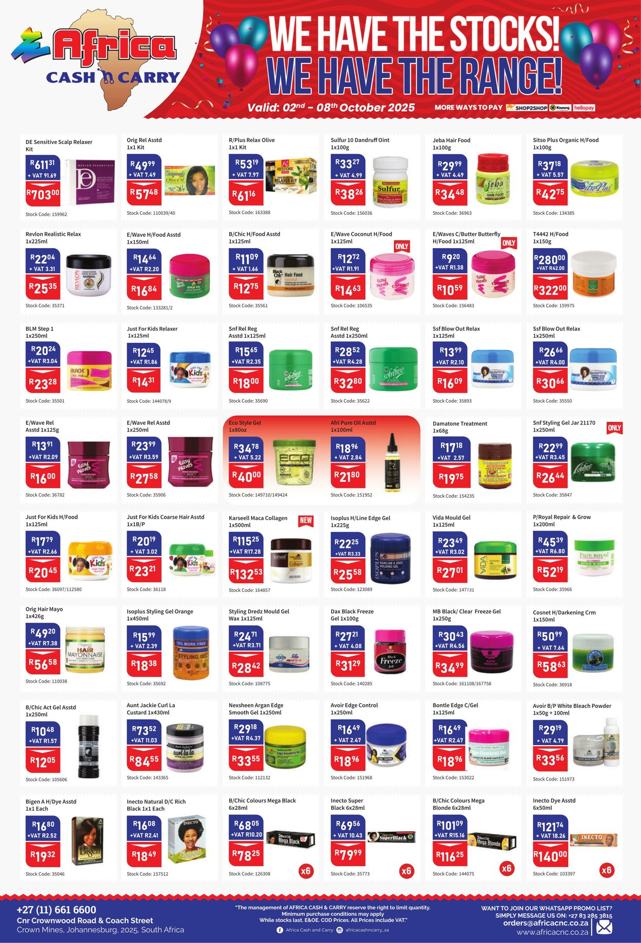 Special Africa Cash&Carry 02.10.2025 - 08.10.2025