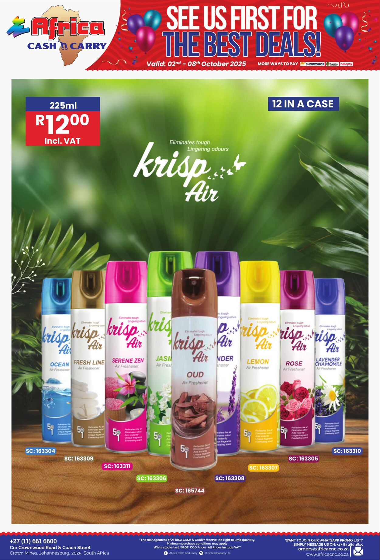 Special Africa Cash&Carry 02.10.2025 - 08.10.2025
