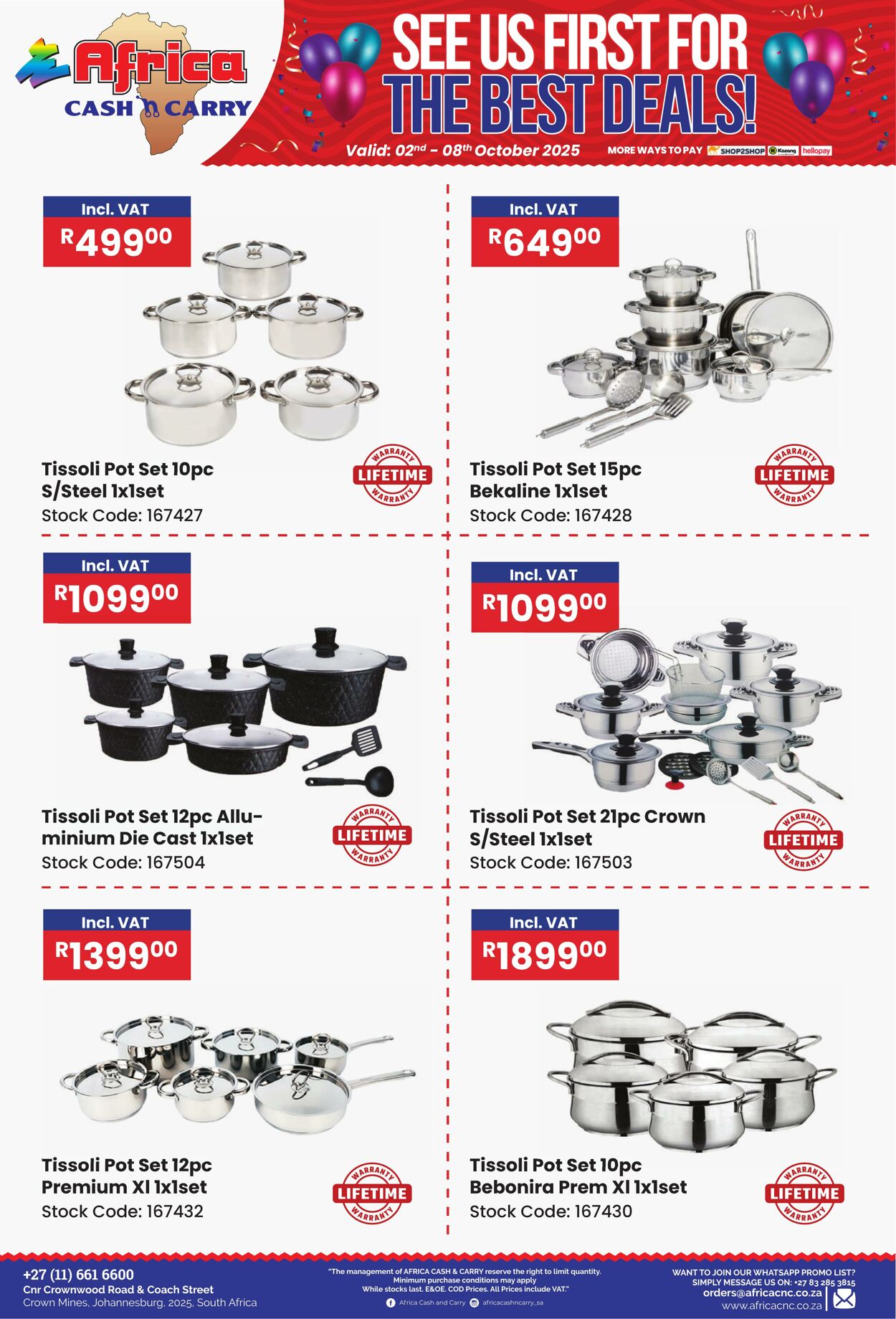 Special Africa Cash&Carry 02.10.2025 - 08.10.2025