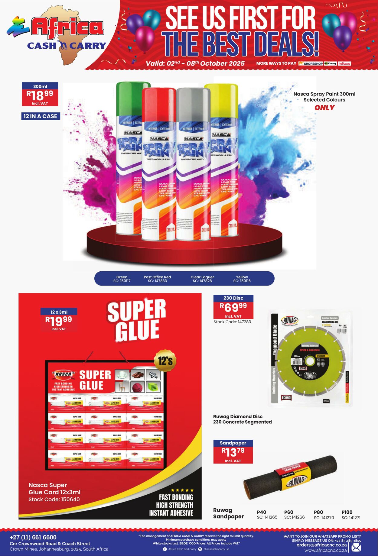 Special Africa Cash&Carry 02.10.2025 - 08.10.2025