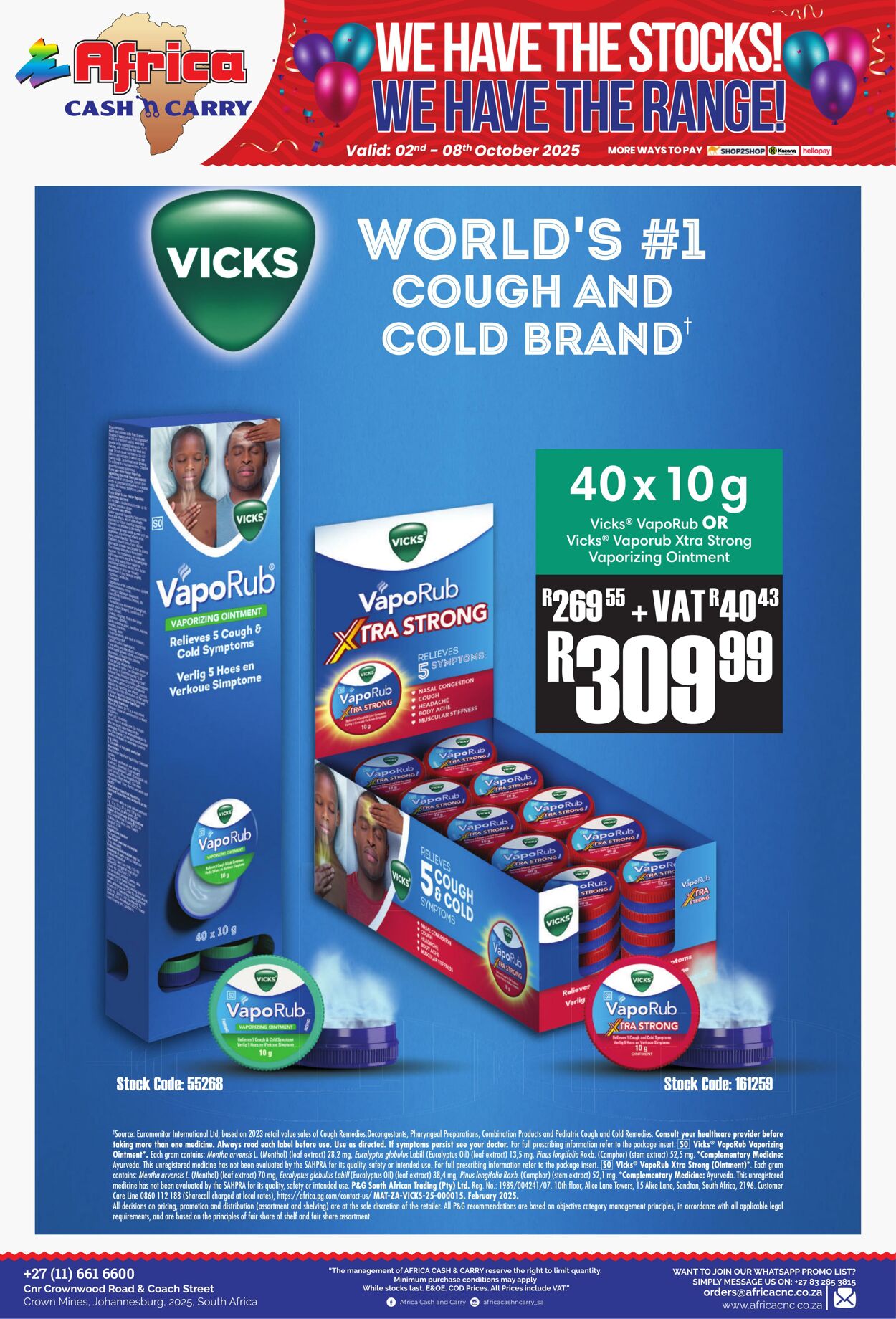 Special Africa Cash&Carry 02.10.2025 - 08.10.2025