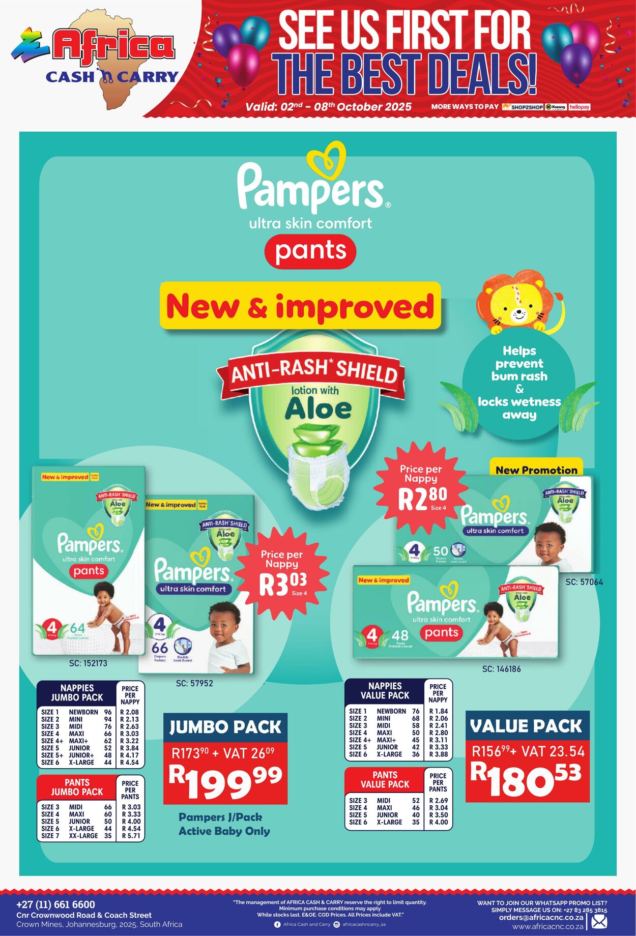 Special Africa Cash&Carry 02.10.2025 - 08.10.2025