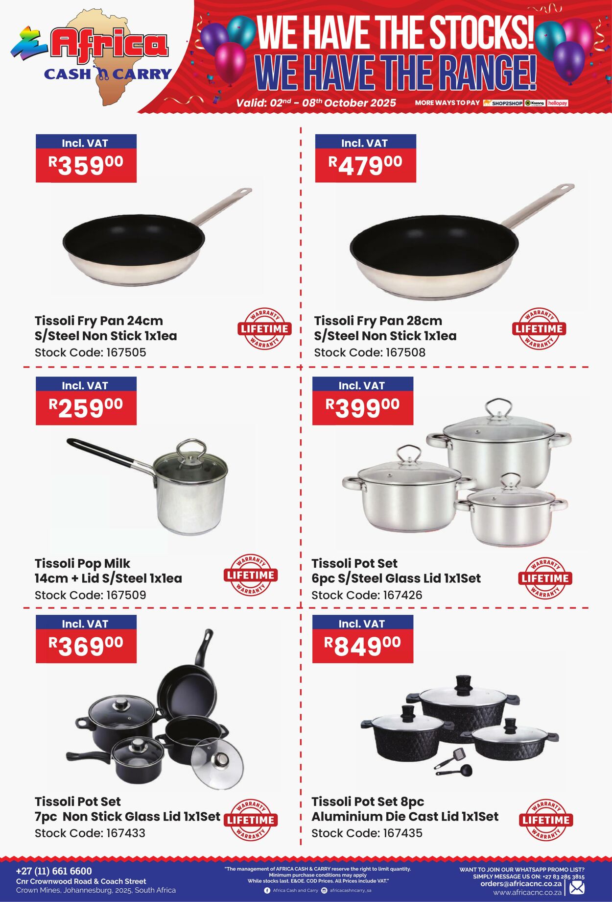 Special Africa Cash&Carry 02.10.2025 - 08.10.2025