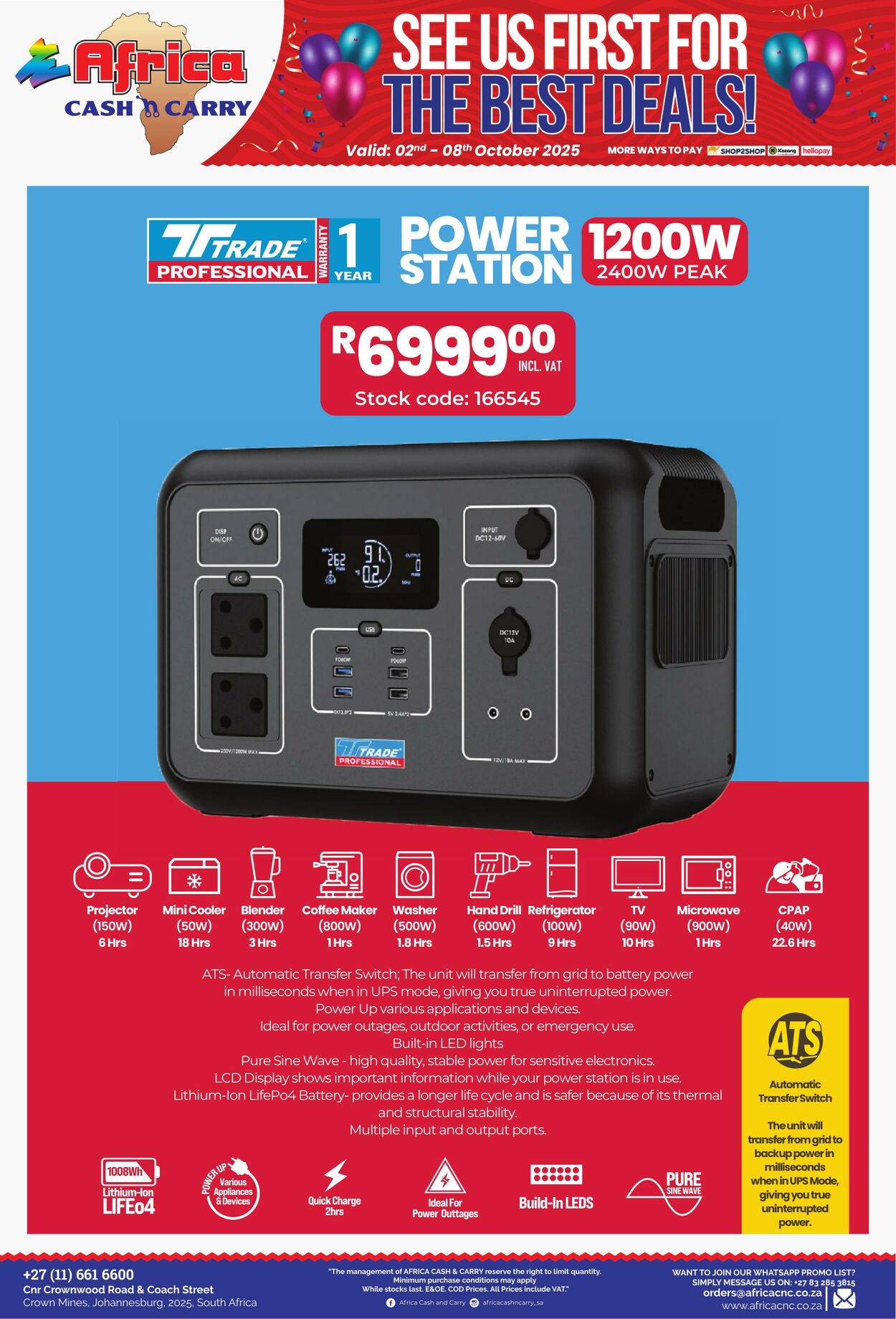 Special Africa Cash&Carry 02.10.2025 - 08.10.2025