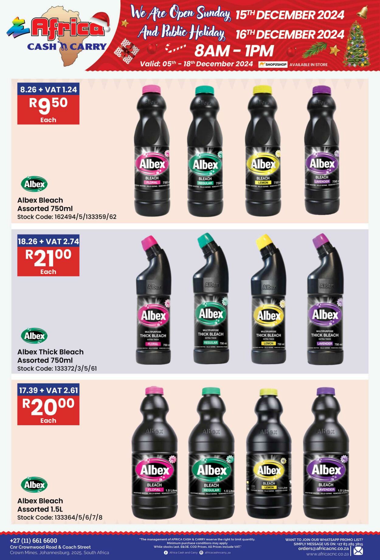 Special Africa Cash&Carry 05.12.2024 - 18.12.2024