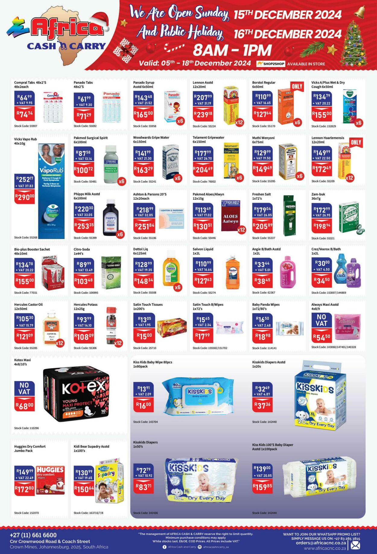 Special Africa Cash&Carry 05.12.2024 - 18.12.2024