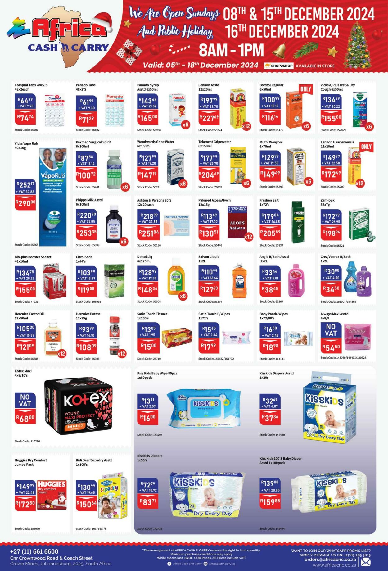 Special Africa Cash&Carry 05.12.2024 - 18.12.2024