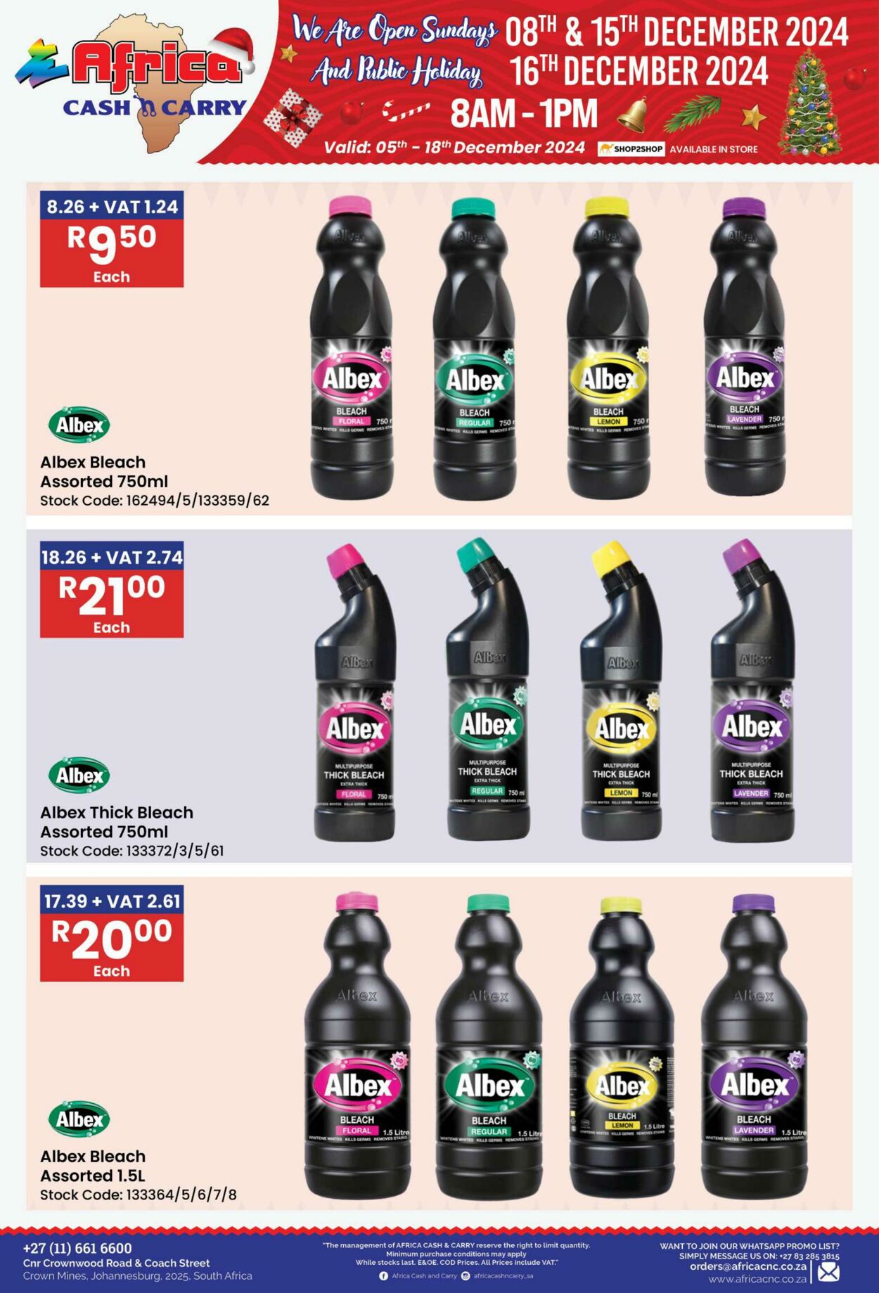 Special Africa Cash&Carry 05.12.2024 - 18.12.2024