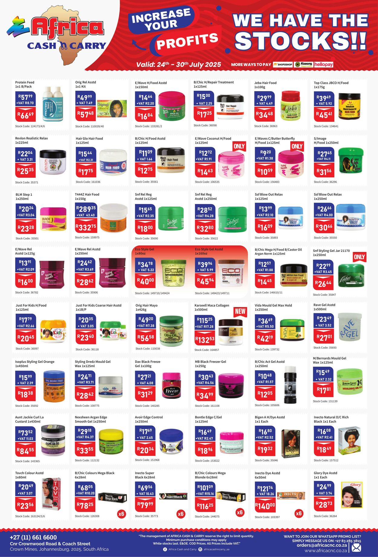 Special Africa Cash&Carry 24.07.2025 - 30.07.2025