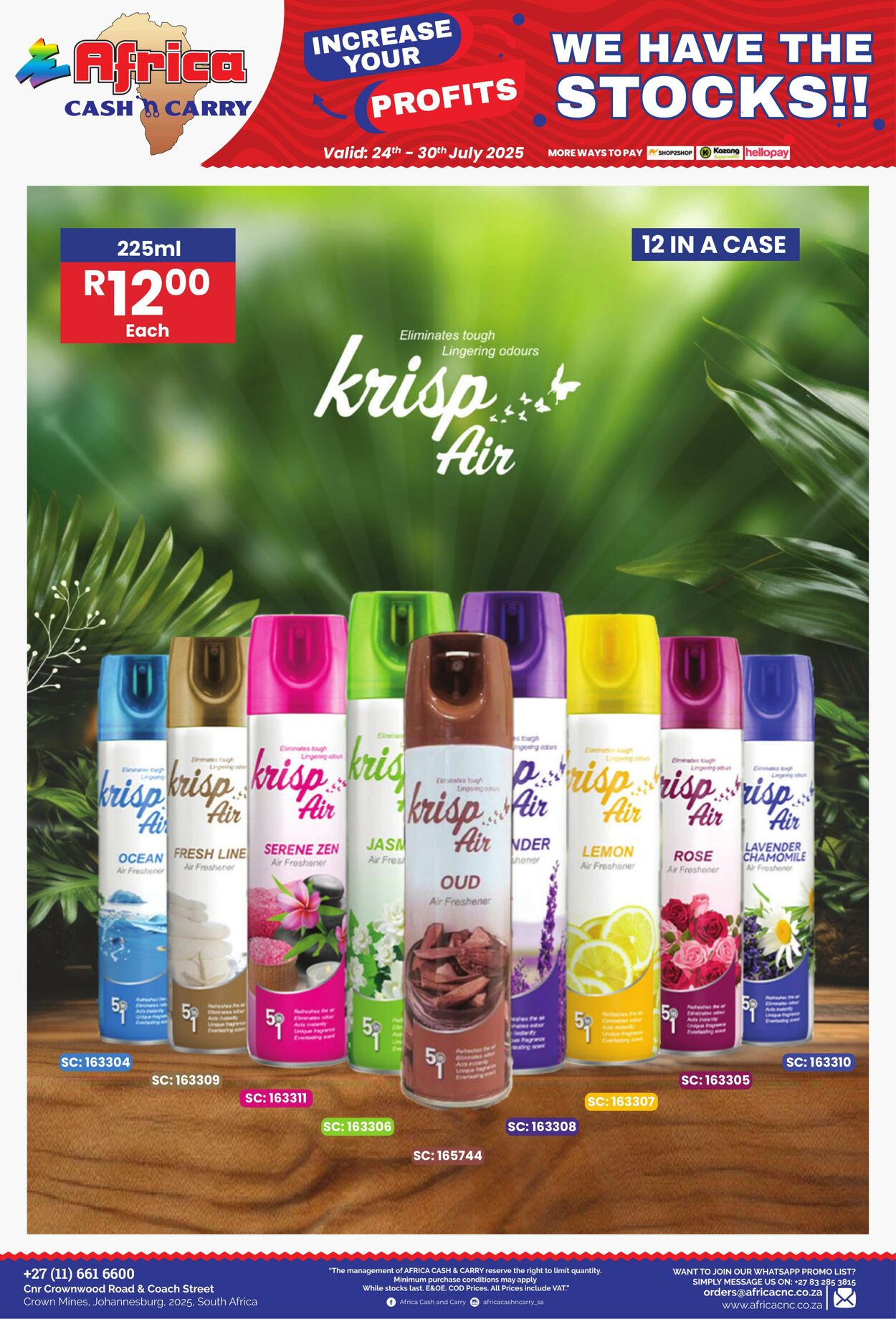 Special Africa Cash&Carry 24.07.2025 - 30.07.2025