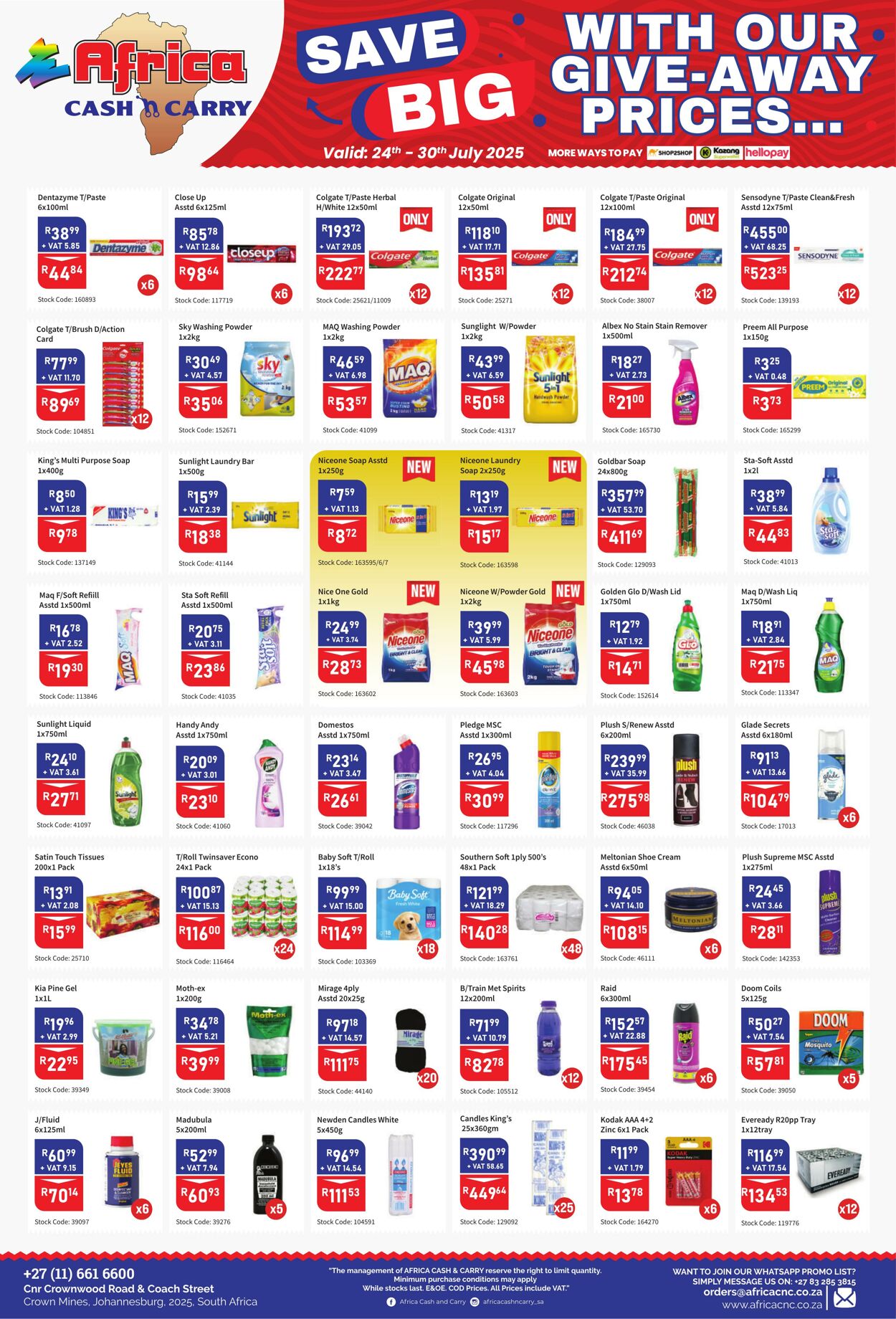 Special Africa Cash&Carry 24.07.2025 - 30.07.2025