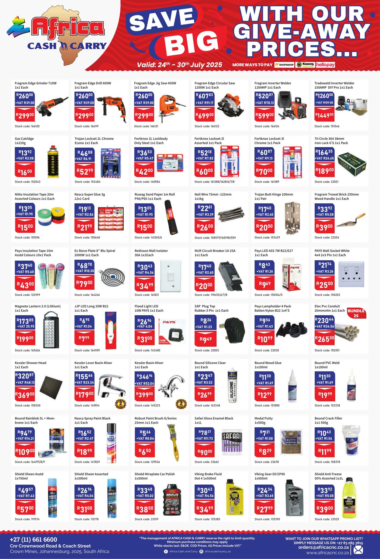 Special Africa Cash&Carry 24.07.2025 - 30.07.2025