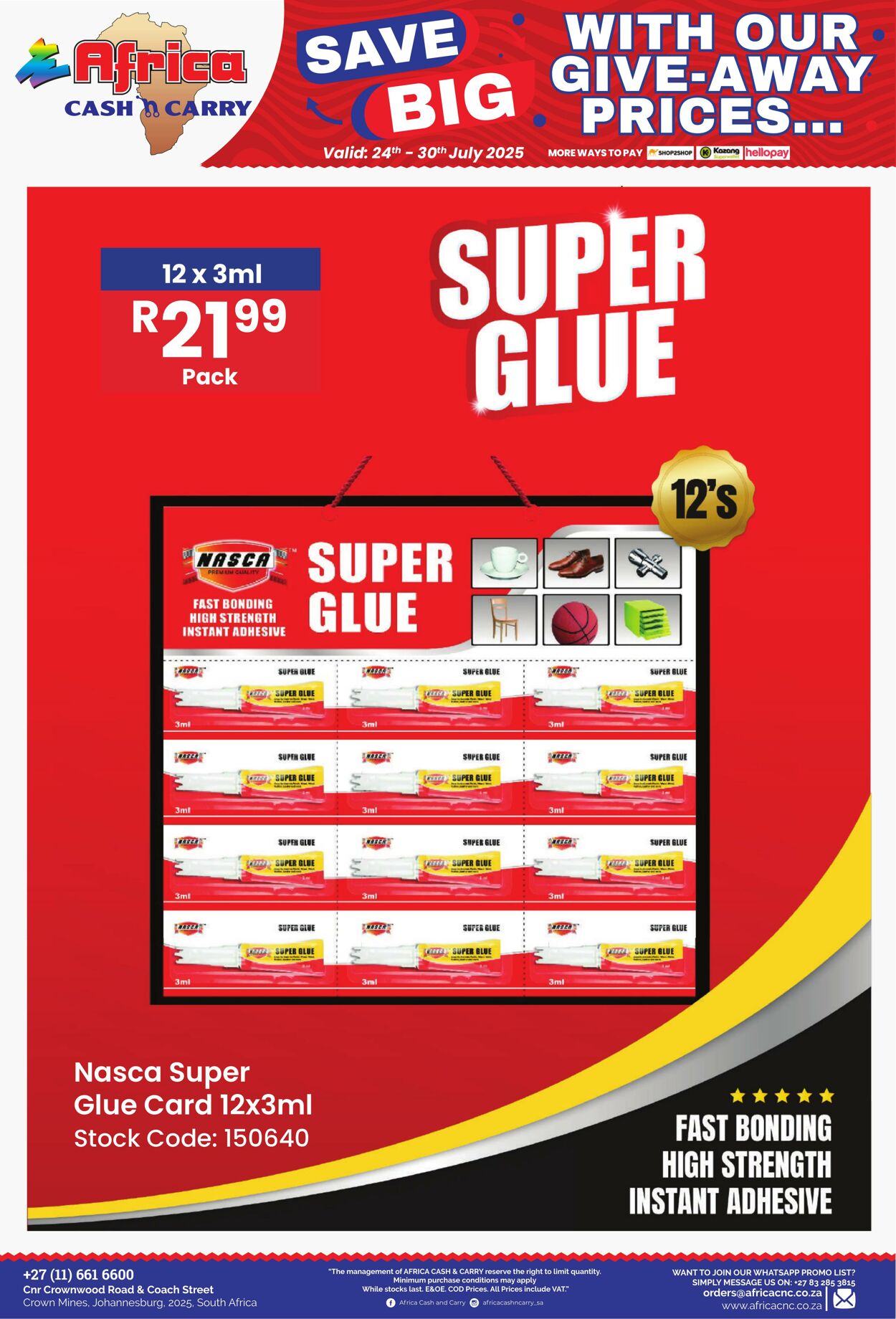 Special Africa Cash&Carry 24.07.2025 - 30.07.2025