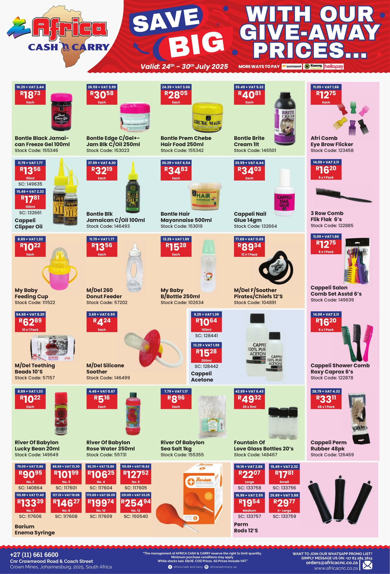 Special Africa Cash&Carry 24.07.2025 - 30.07.2025