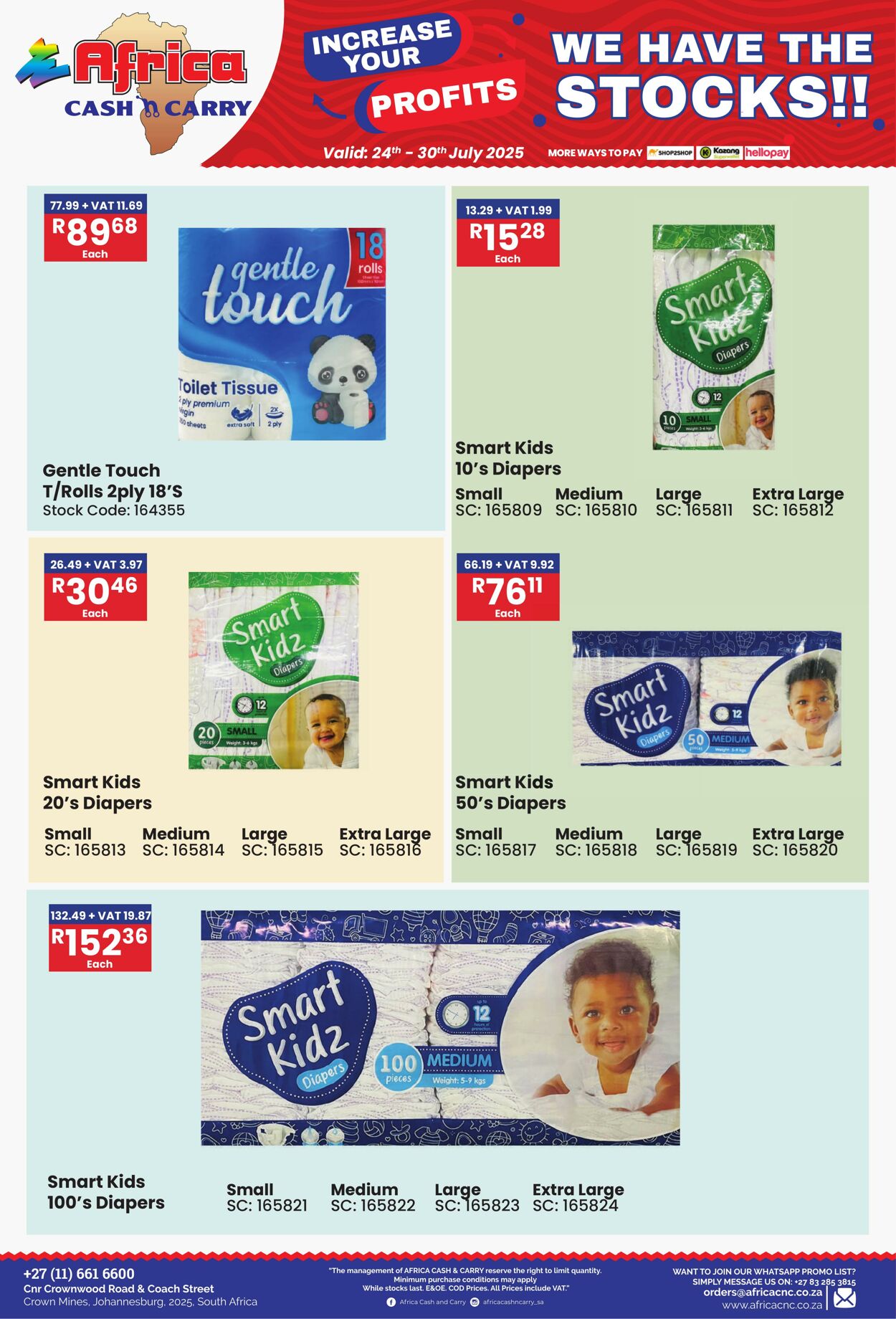 Special Africa Cash&Carry 24.07.2025 - 30.07.2025