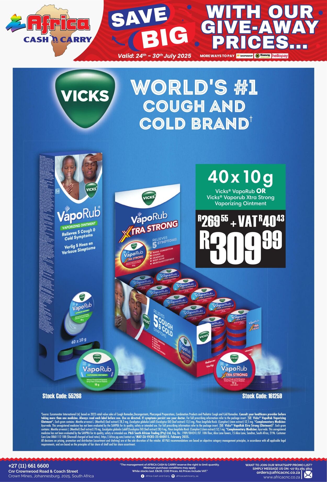 Special Africa Cash&Carry 24.07.2025 - 30.07.2025