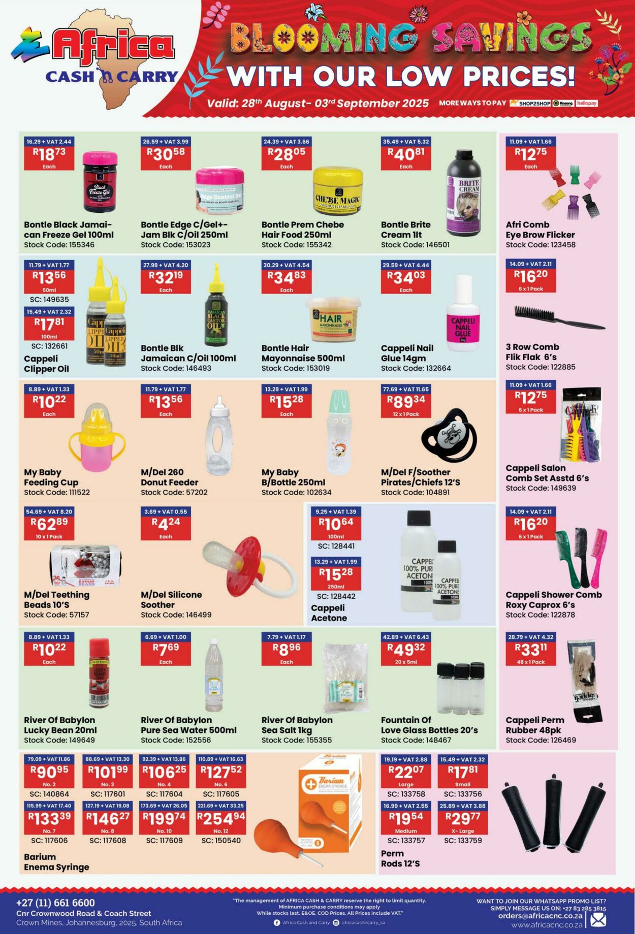 Special Africa Cash&Carry 28.08.2025 - 03.09.2025