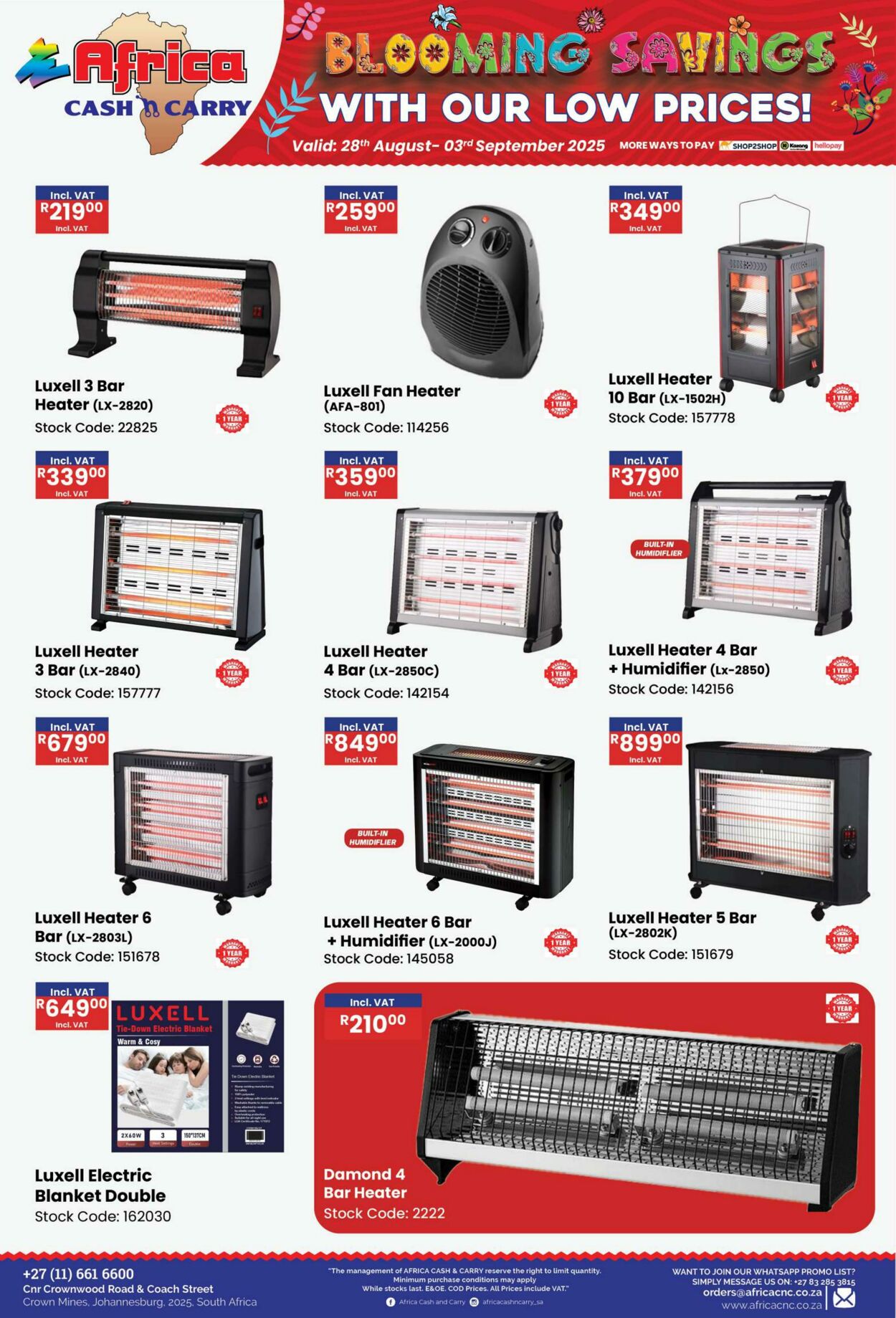 Special Africa Cash&Carry 28.08.2025 - 03.09.2025