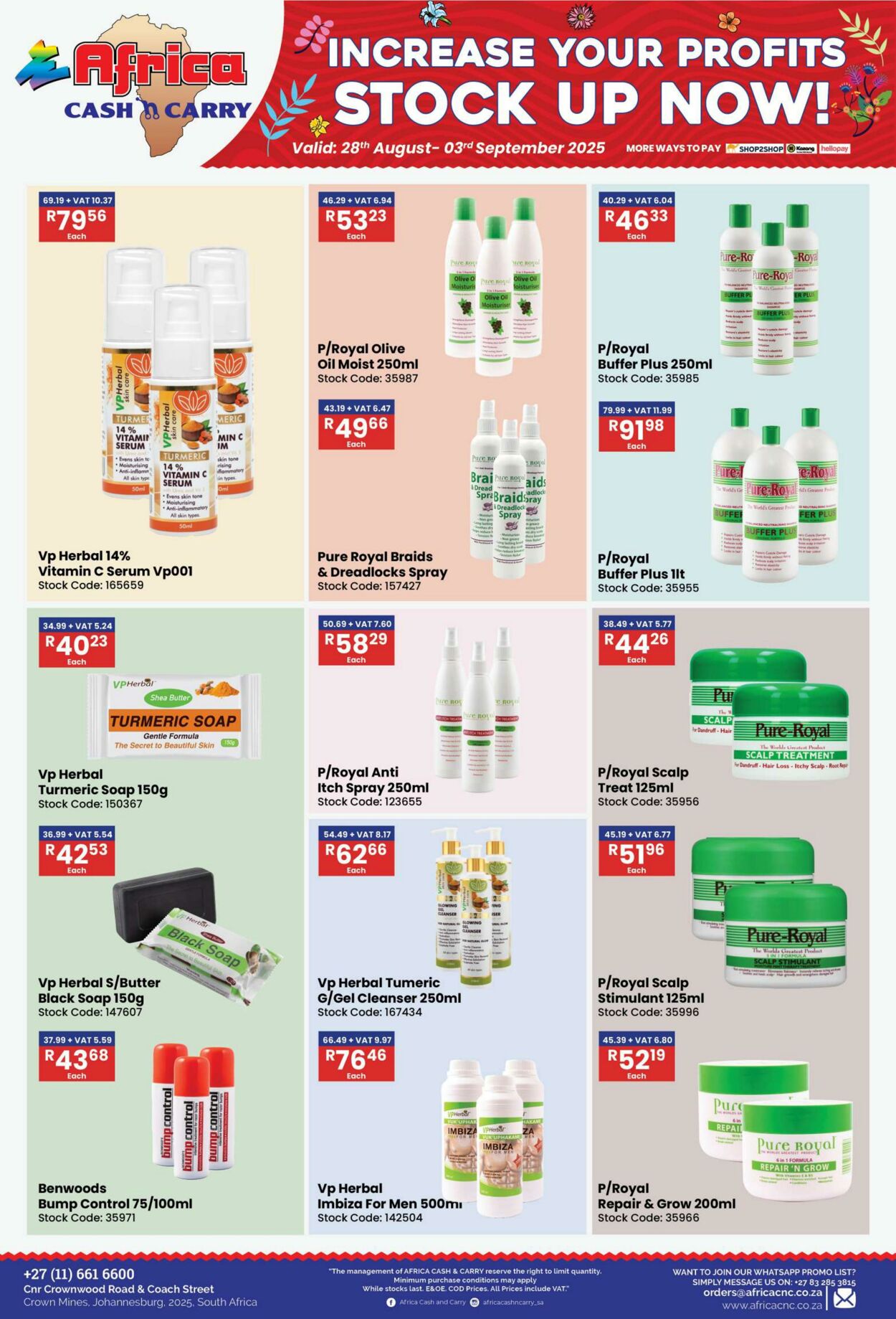 Special Africa Cash&Carry 28.08.2025 - 03.09.2025