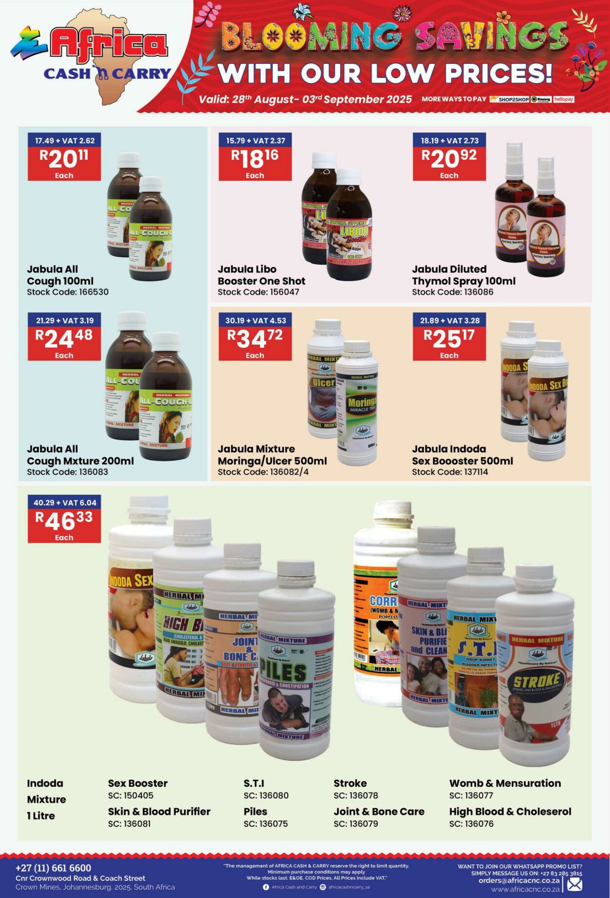 Special Africa Cash&Carry 28.08.2025 - 03.09.2025
