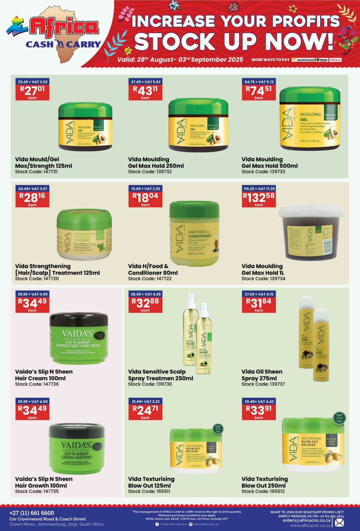 Special Africa Cash&Carry 28.08.2025 - 03.09.2025