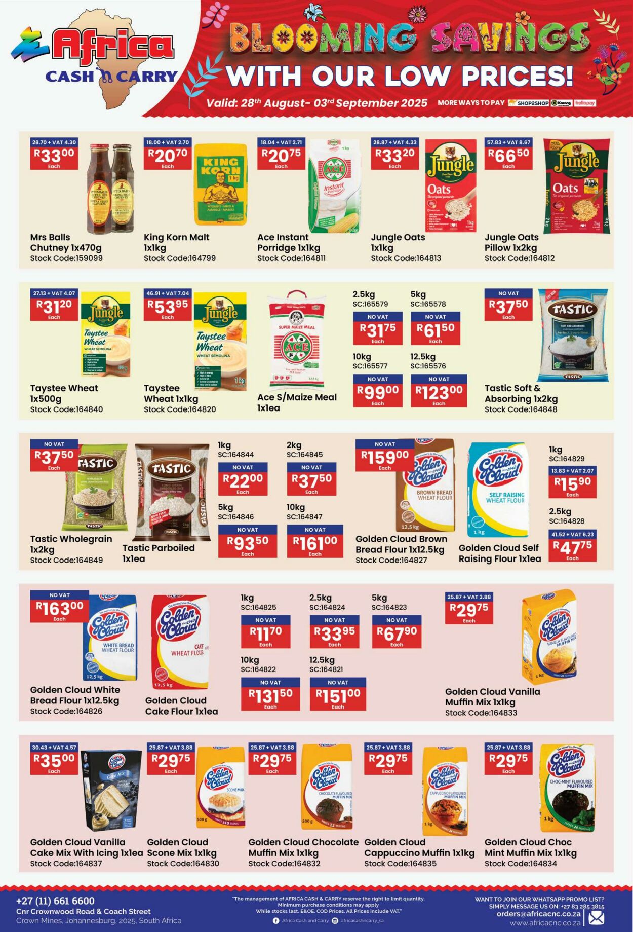 Special Africa Cash&Carry 28.08.2025 - 03.09.2025