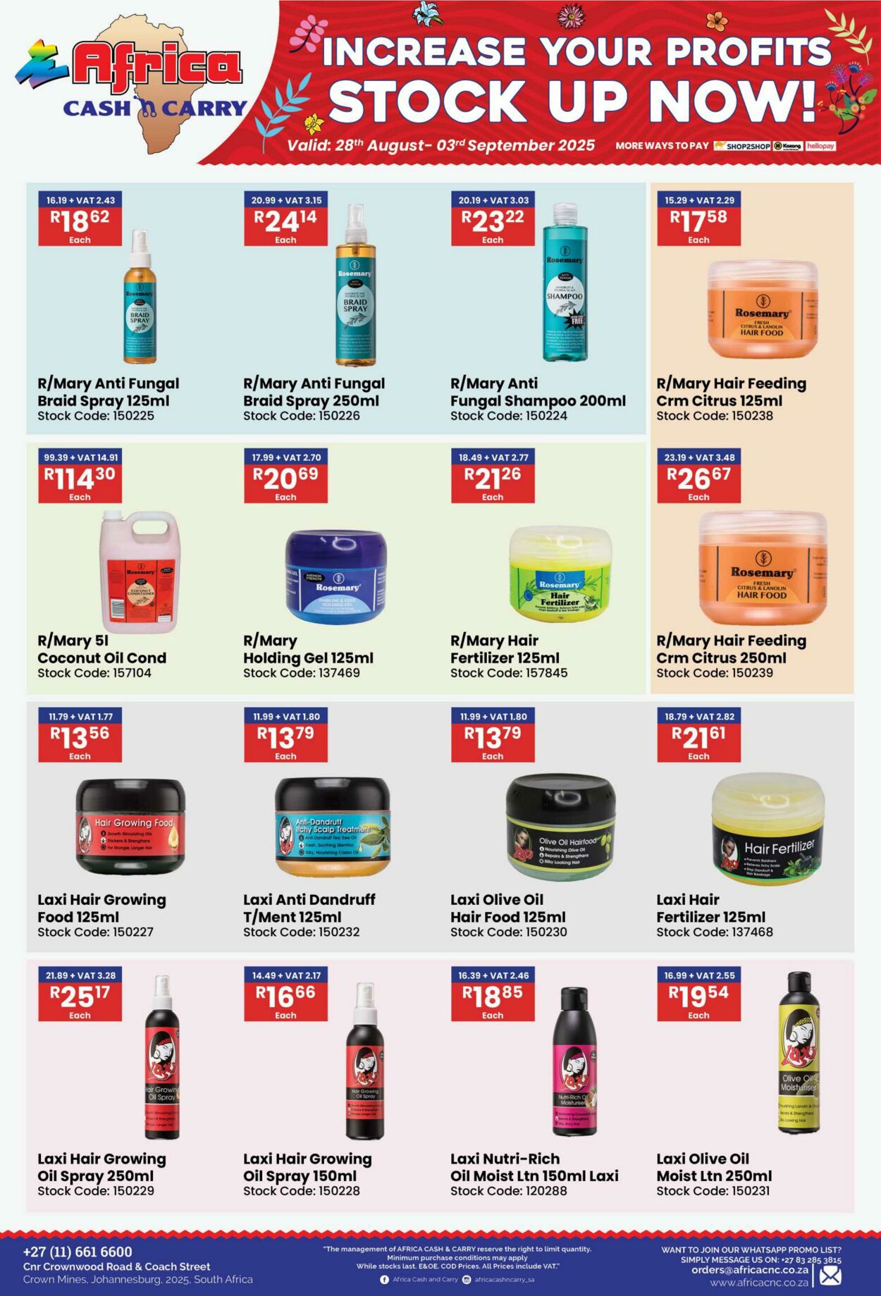 Special Africa Cash&Carry 28.08.2025 - 03.09.2025